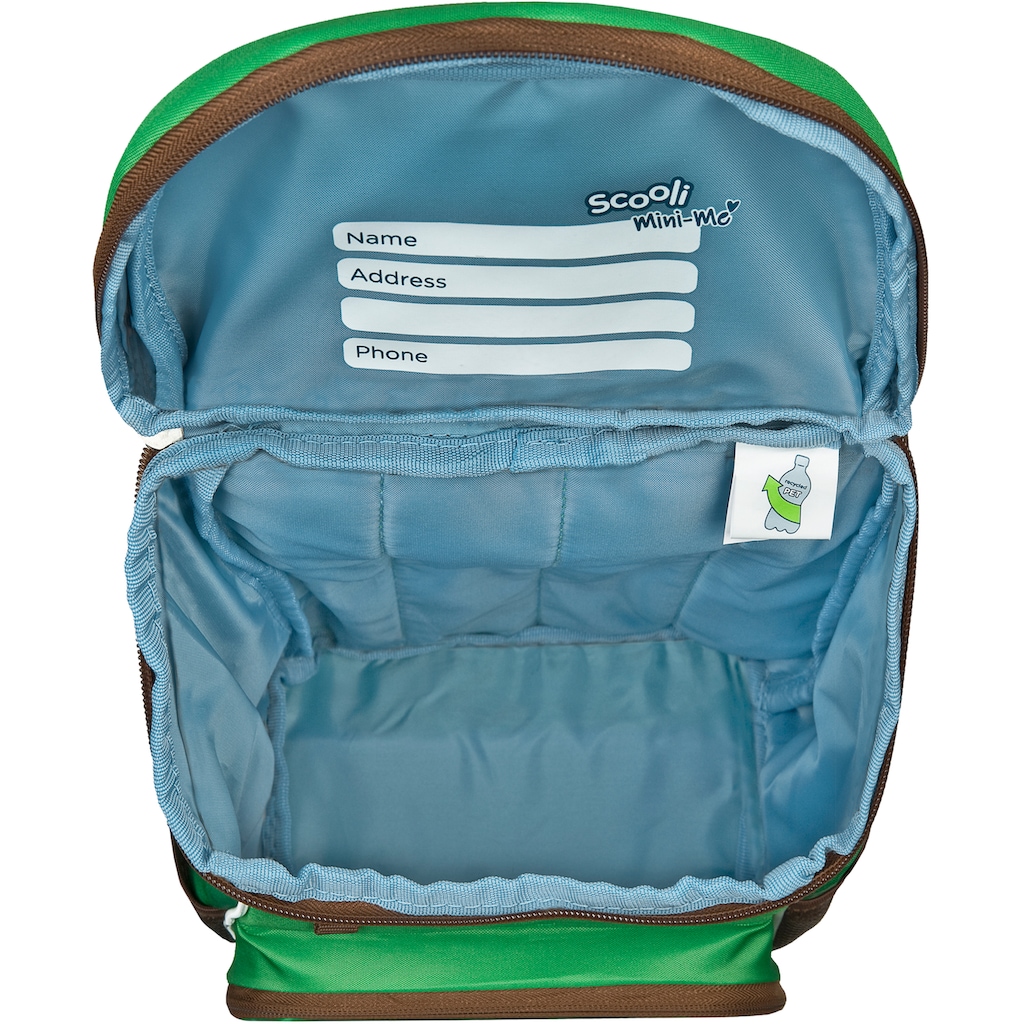 Scooli Kinderrucksack »Mini-Me, Max Monkey«, Reflektoren