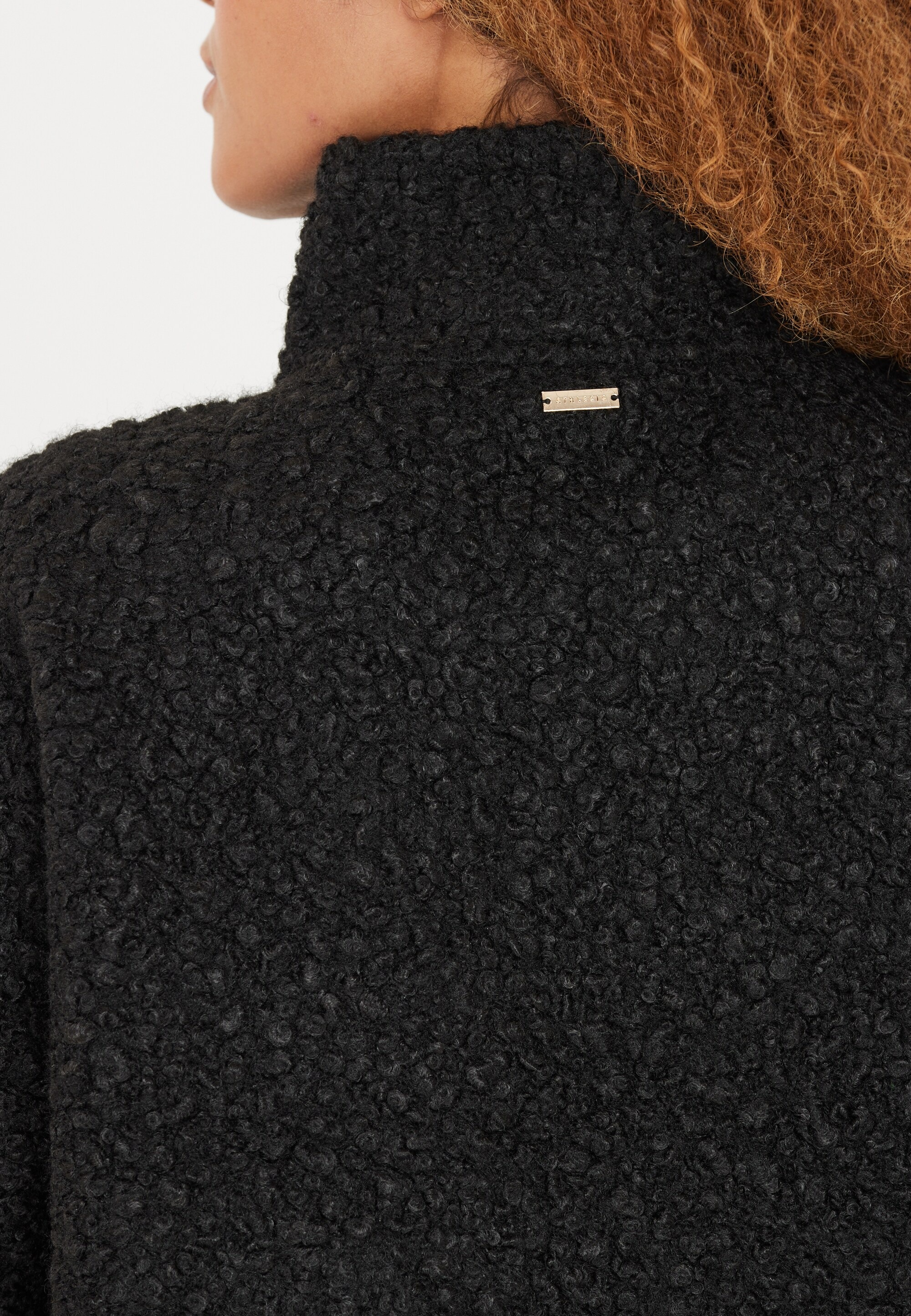 ATHLECIA Strickpullover »Florrie«, mit Teddy-Fleece und halbem Reißverschluss
