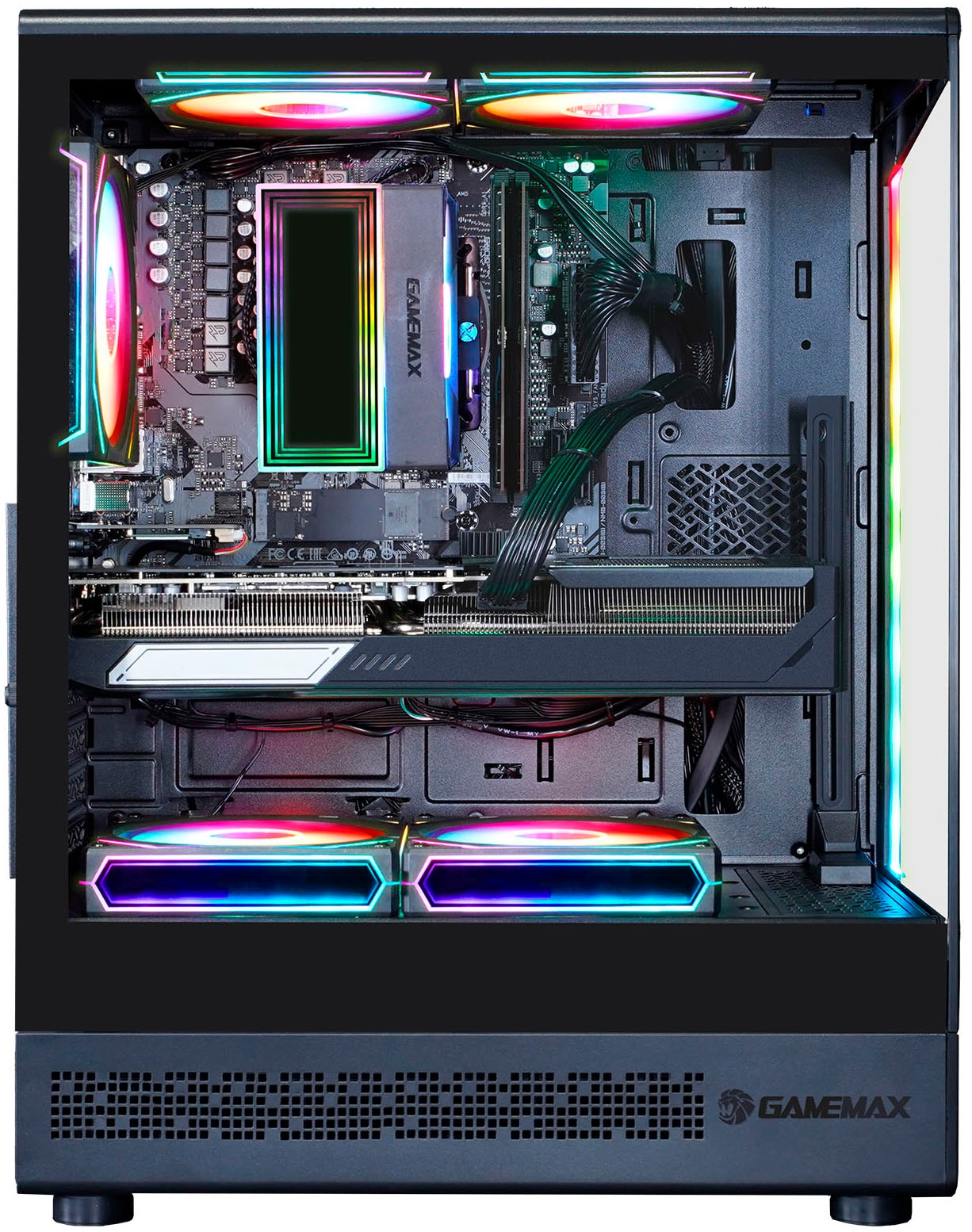 GAMEMAX Gaming-PC »VISTA COC AB 8203 AMD Ryzen 5 7500F 32GB DDR5 1TB SSD RX 9070« Windows 11, DDR5 RAM