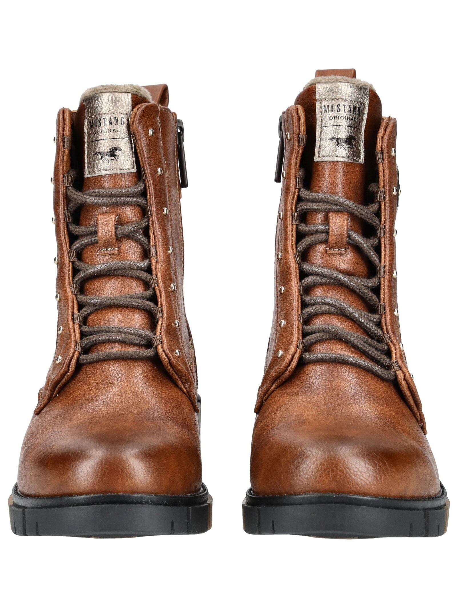 Mustang Shoes Schnürstiefelette »Mustang Shoes Stiefelette Lederimitat«