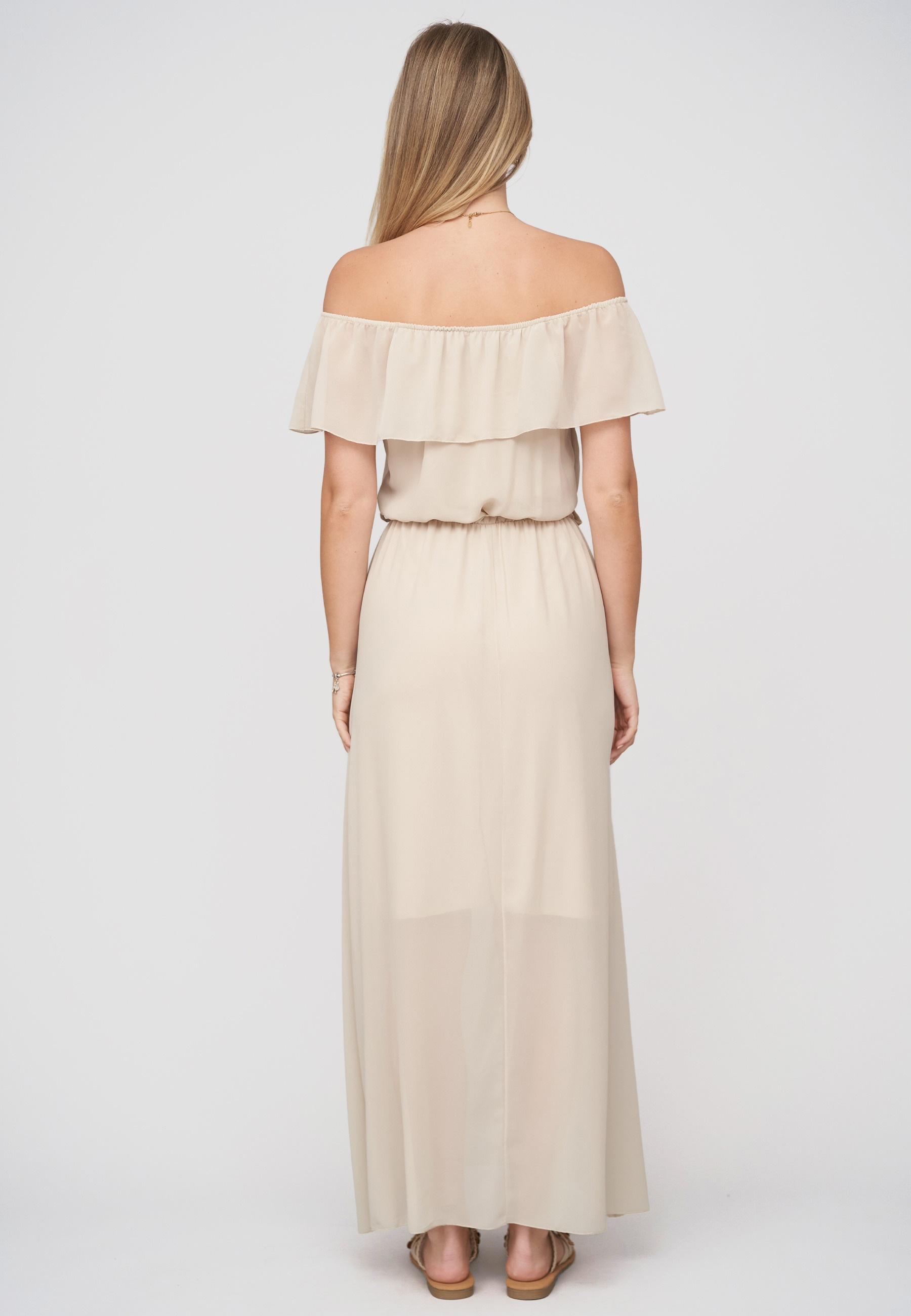 CLOUD 5IVE A-Linien-Kleid »CLOUD 5IVE Offshoulder Maxi Dress« 1 tlg.