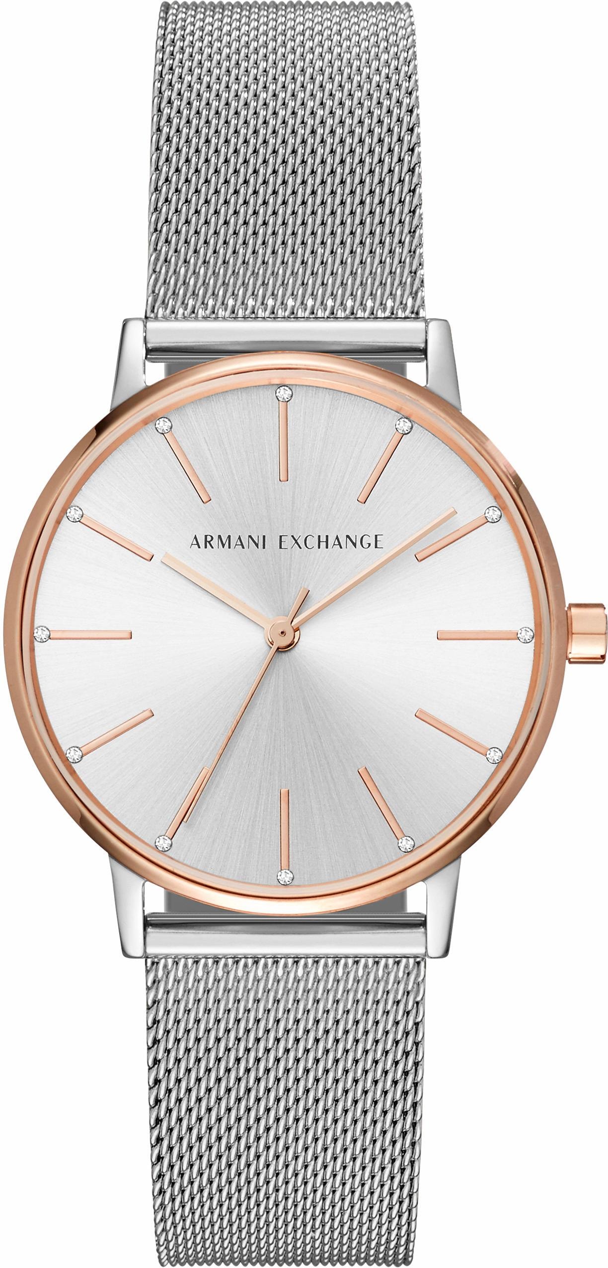 ARMANI EXCHANGE Quarzuhr »AX5537« Armbanduhr Damenuhr ...