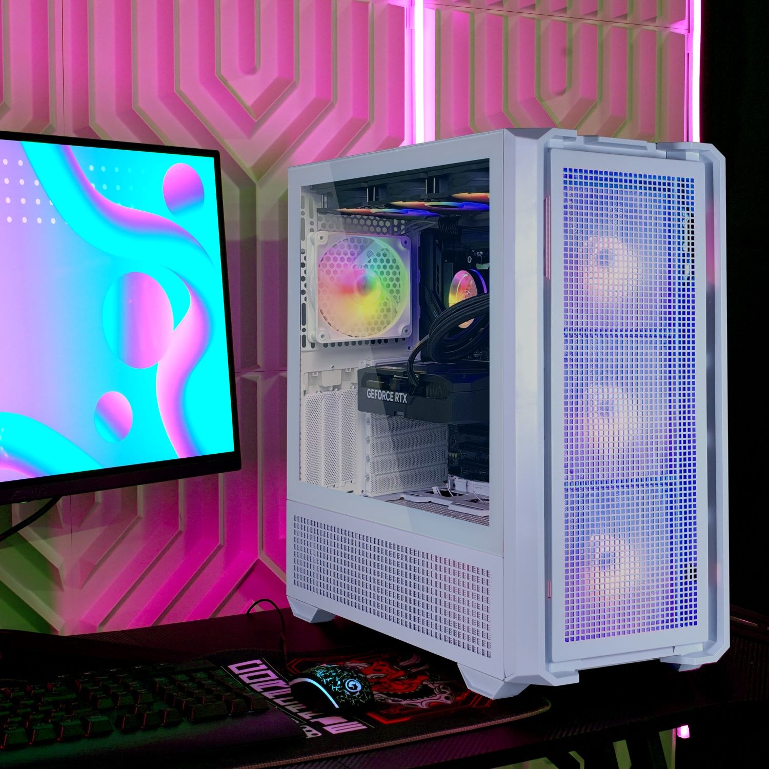 Cougar Gaming-PC »MX600 WT 7465«, Windows 11, DDR5 RAM