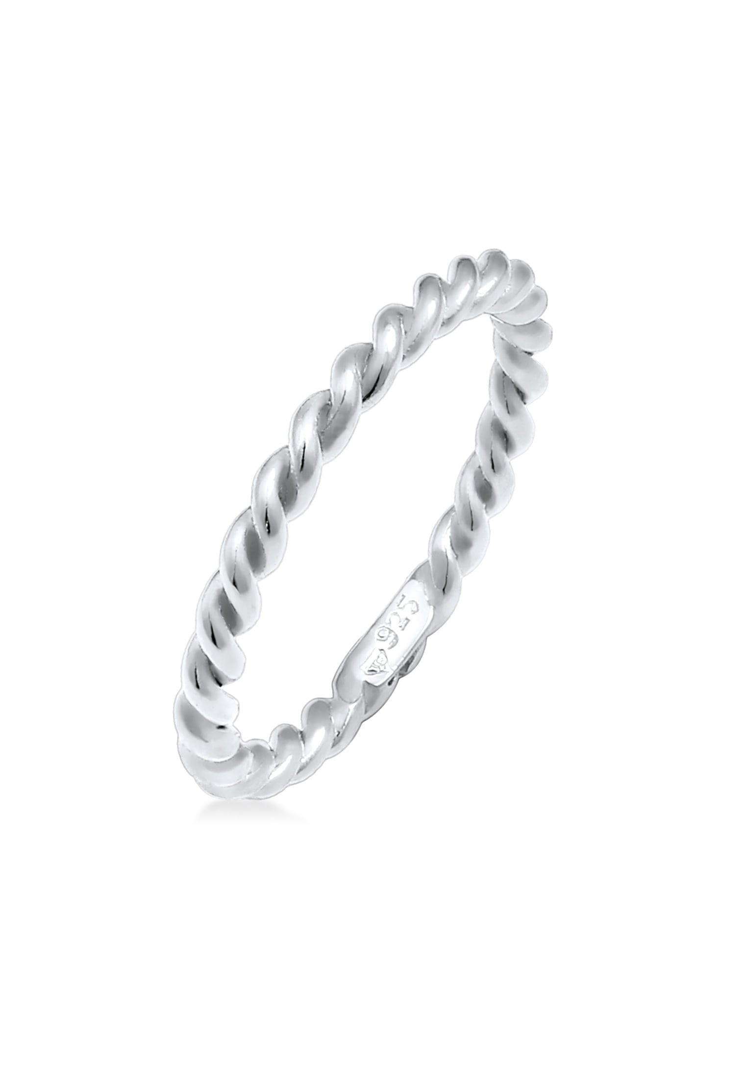 Nenalina Fingerring »Gedreht Kordel Spirale Basic Schlicht 925 Silber«