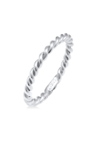 Fingerring »Gedreht Kordel Spirale Basic Schlicht 925 Silber«