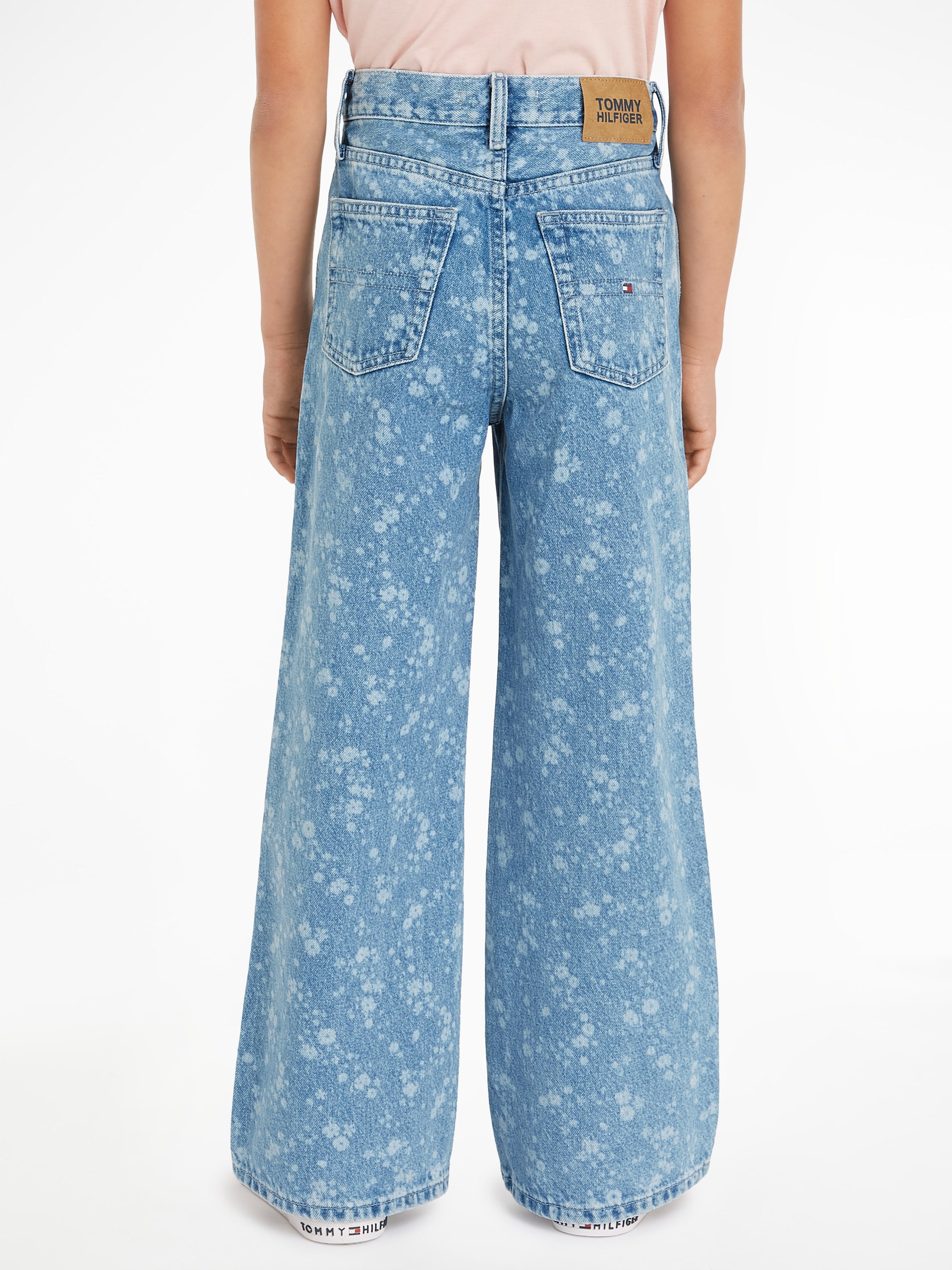 Tommy Hilfiger Straight-Jeans »MABEL FLOWER DENIM«, Kinder bis 16 Jahre im 5-Pocket-Style