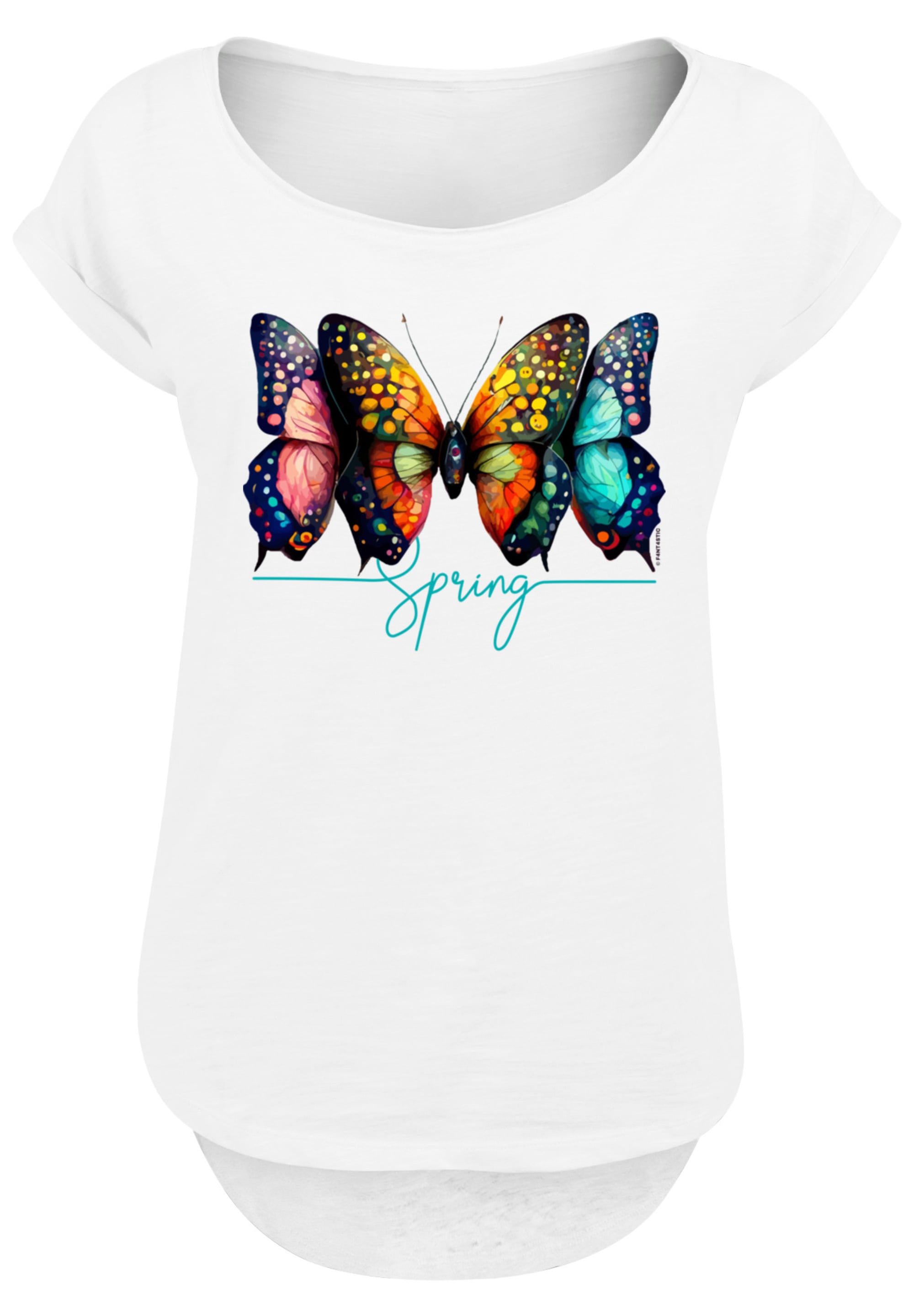 F4NT4STIC T-Shirt "Schmetterling Illusion Long", Print günstig online kaufen