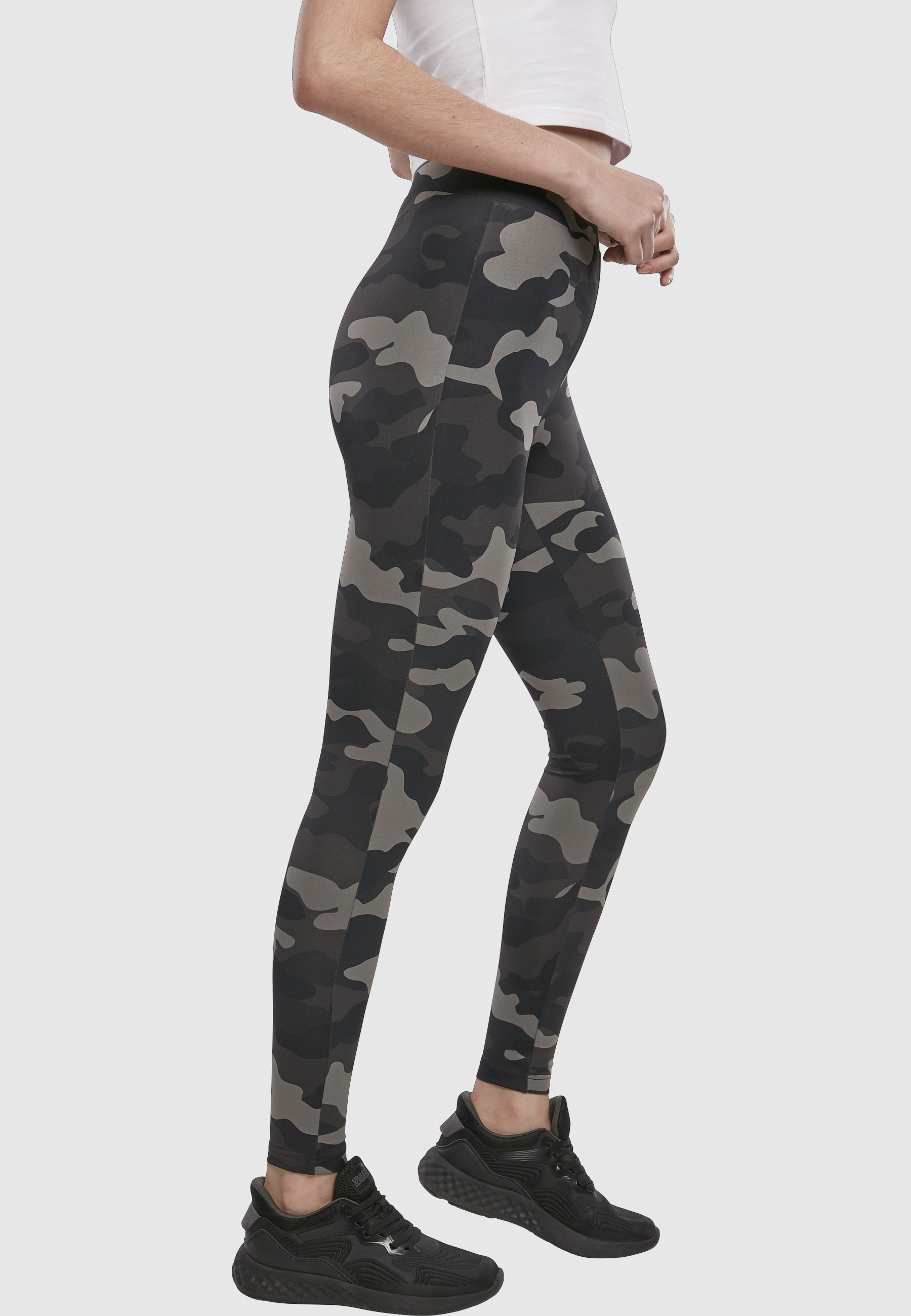 URBAN CLASSICS Leggings »Urban Classics Damen Ladies High Waist Camo Tech Leggings«