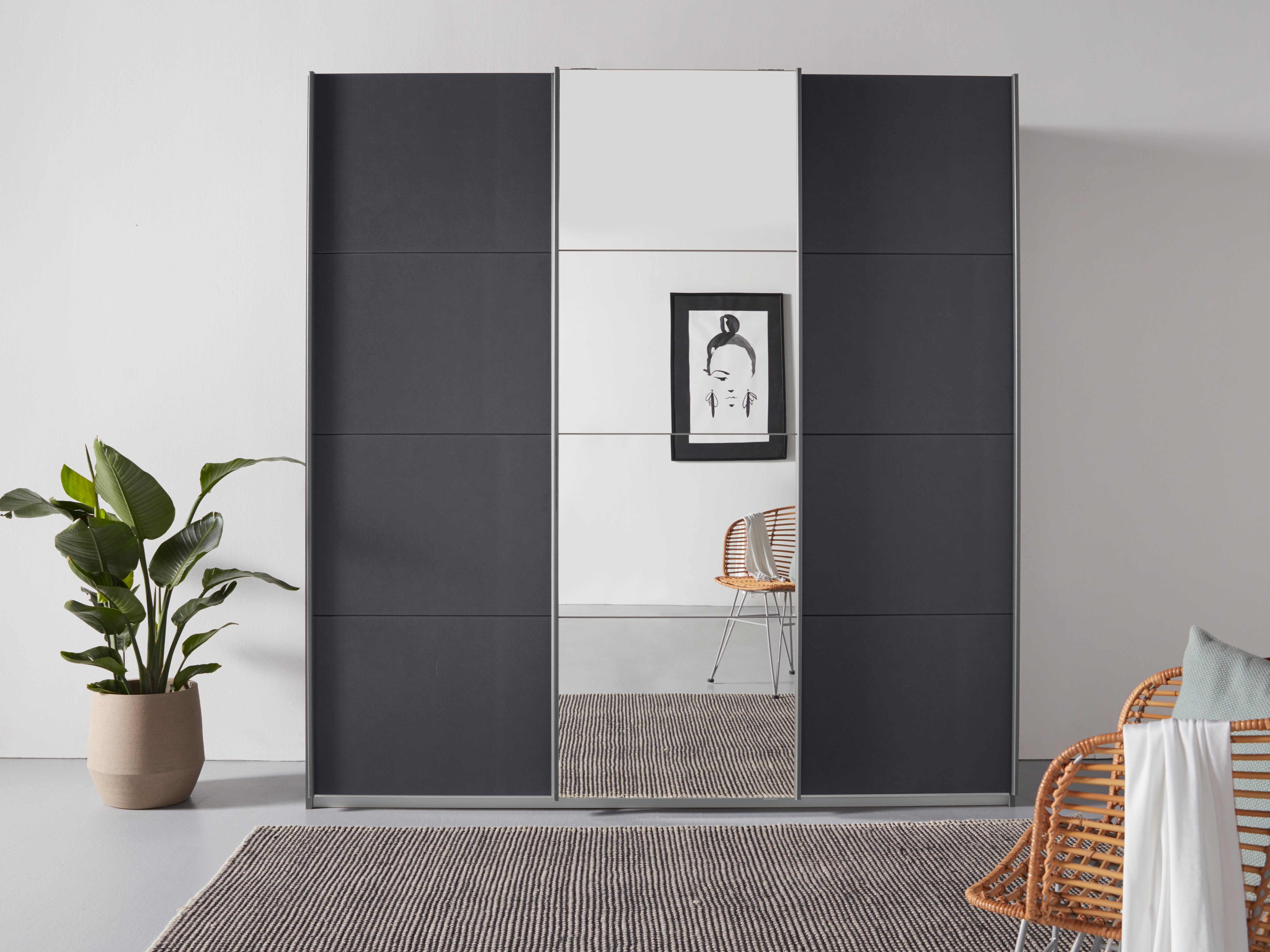 OTTO home 1100000002199 "Mehrzweckschrank Aktenschrank Möbel Mietswohnung TOPSELLER OTELI" 3 Ausstattungen BASIC/CLASSIC/PREMIUM (inkl. SOFT-CLOSE-FUNKTION), Breiten 203/271/315/360 cm Höhen 210/229 cm MADE IN GERMANY