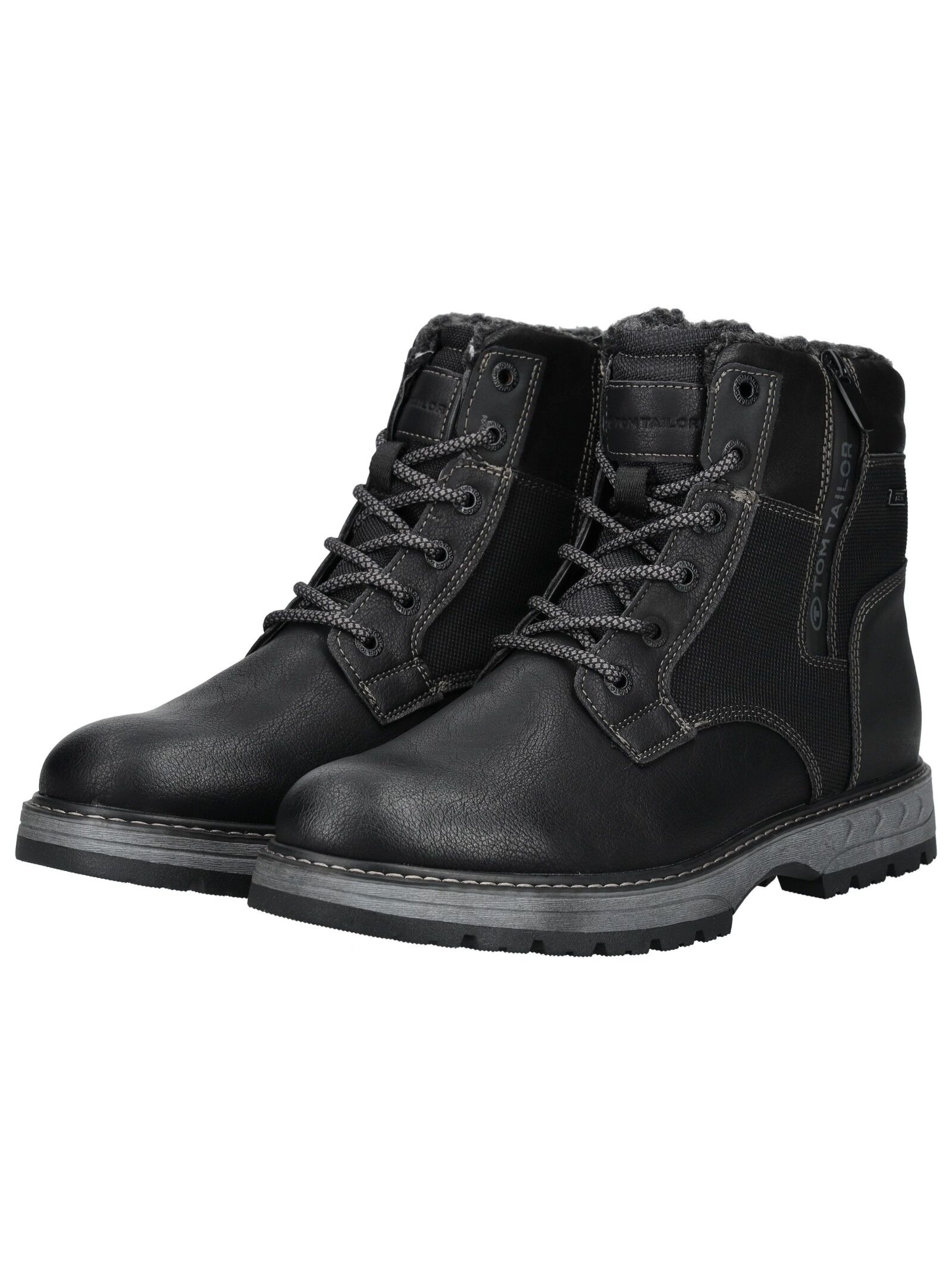 TOM TAILOR Schnürstiefelette »Tom Tailor Stiefelette Lederimitat/Textil«