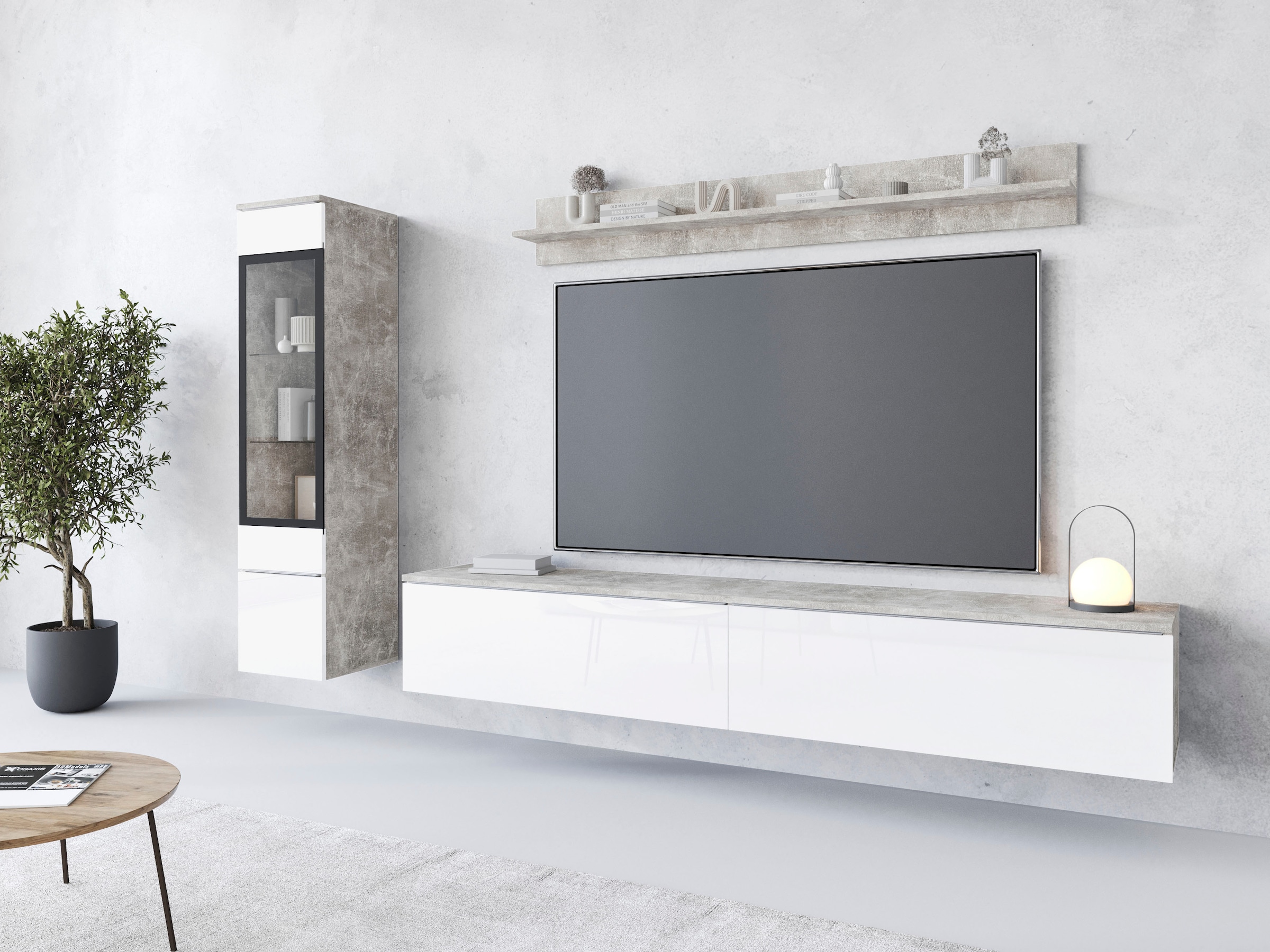 INOSIGN Wohnwand "VERA I, Vitrinen Türanschlag links/rechts wechselbar" Kom günstig online kaufen