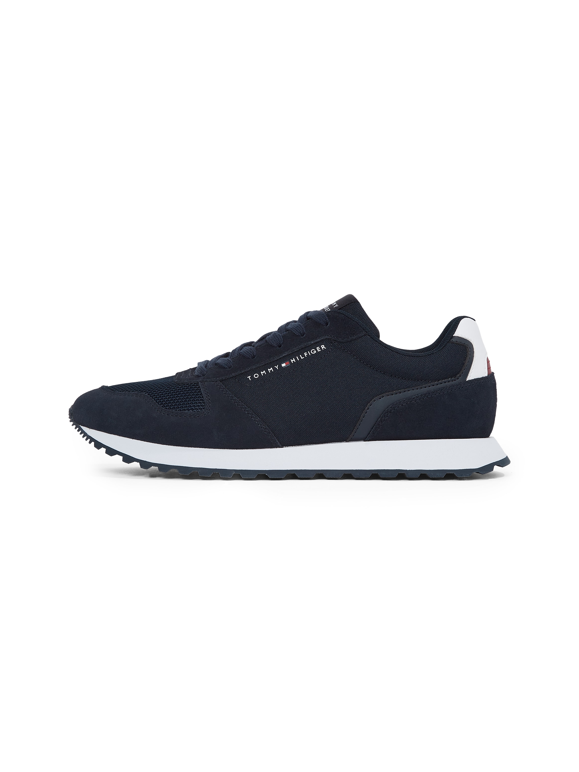 Tommy Hilfiger Sneaker »NEW RUNNER EVA MIX FLAG«, Freizeitschuh, Halbschuh, Schnürschuh mit gepolstertem Schaftrand