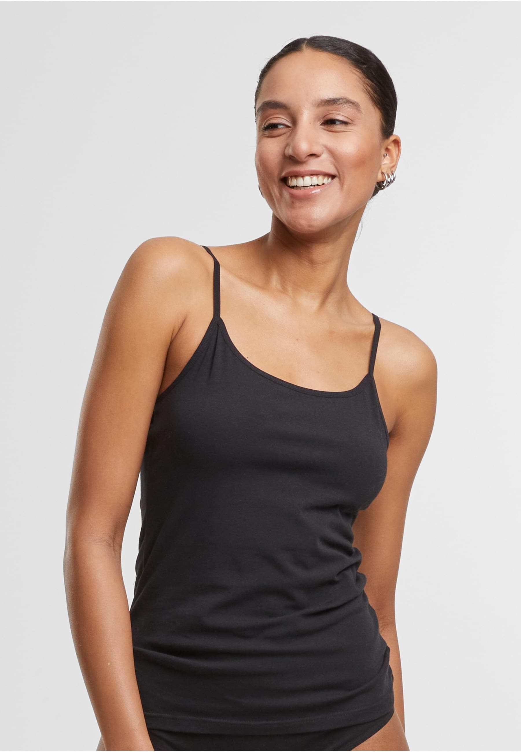 URBAN CLASSICS Muskelshirt »Urban Classics Ladies Basic Tank Top Cotton 2-Pack«, (1 tlg.)