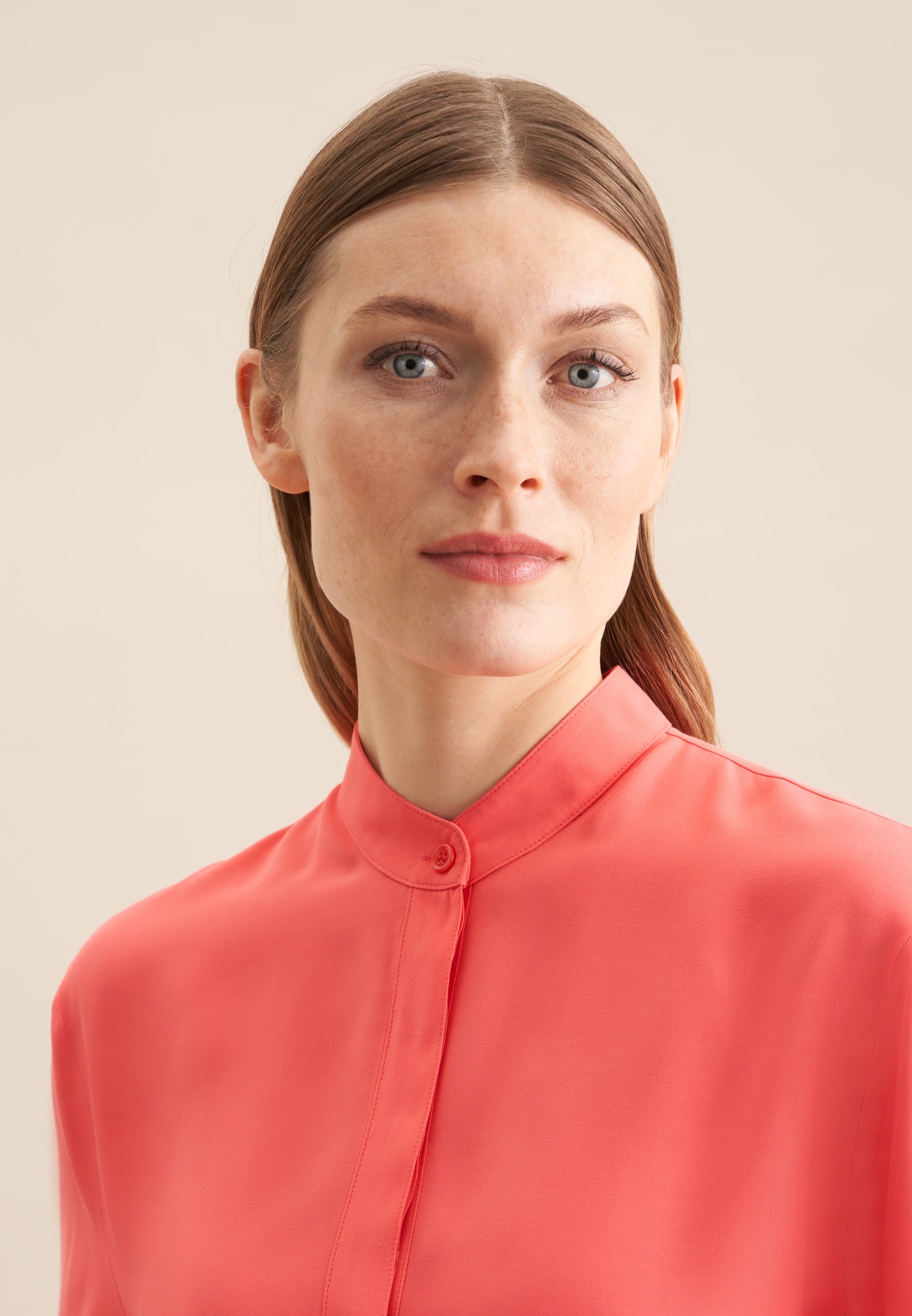 Thumbnail - seidensticker Shirtbluse "Schwarze Rose" 1/2 Rundhals Uni