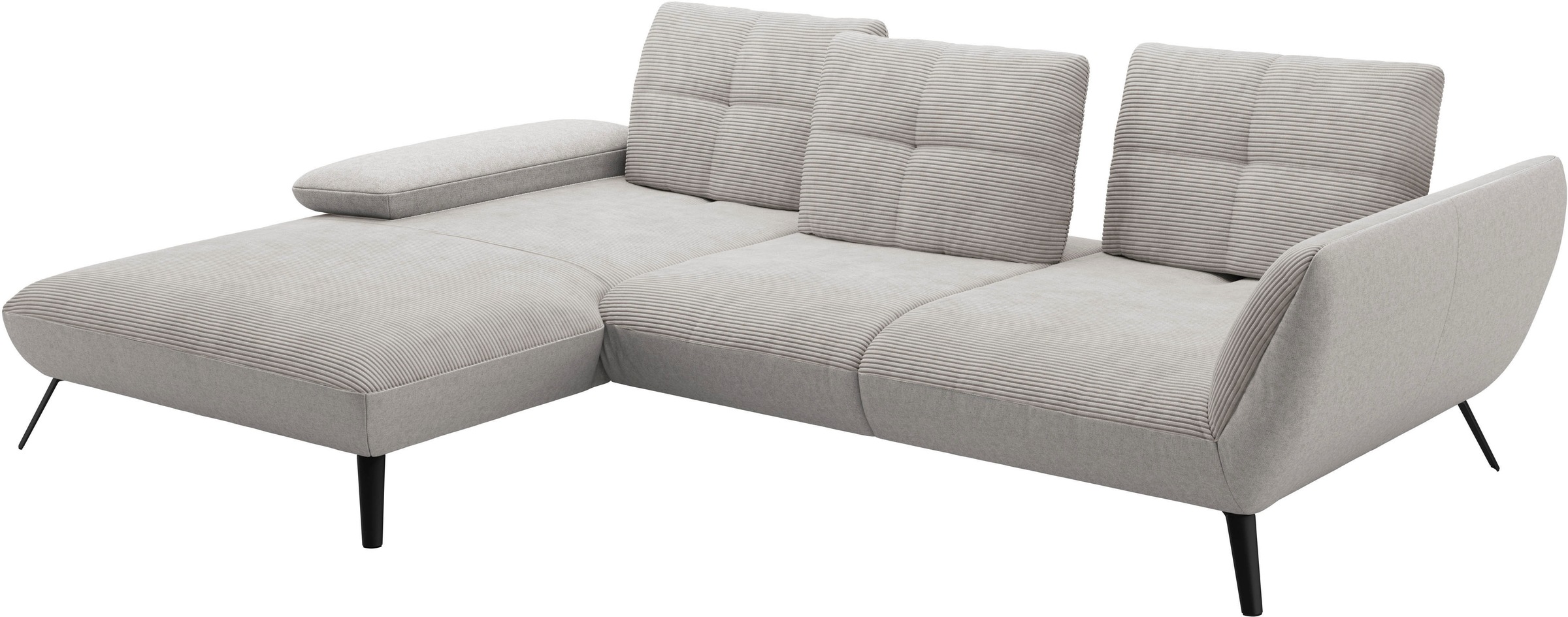 Places of Style Ecksofa »Mikado L-Form«, inkl. Sitztiefenverstellung und Armteilverstellung