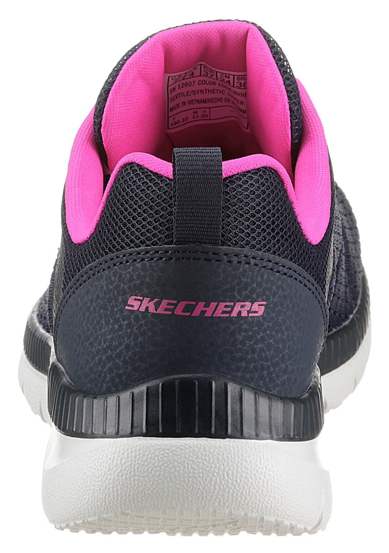 Skechers Sneaker »BOUNTIFUL - QUICK PATH«, mit gepolsterter Innensohle, Freizeitschuh, Halbschuh, Schnürschuh