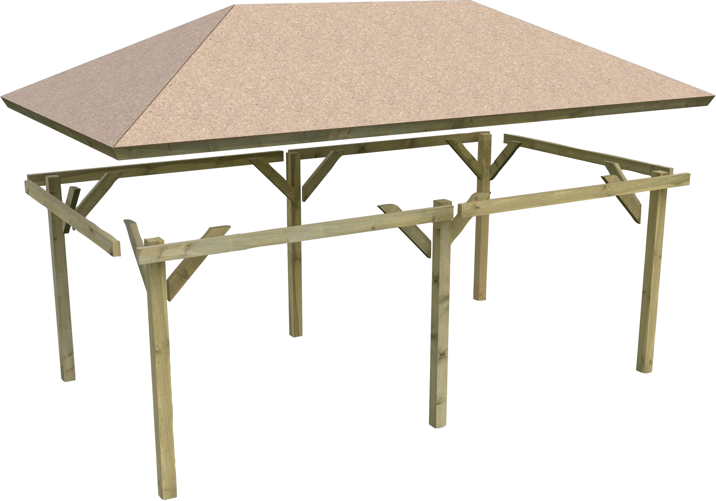 Karibu Pavillon »Holm 2«, BxTxH: 431x778x318 cm