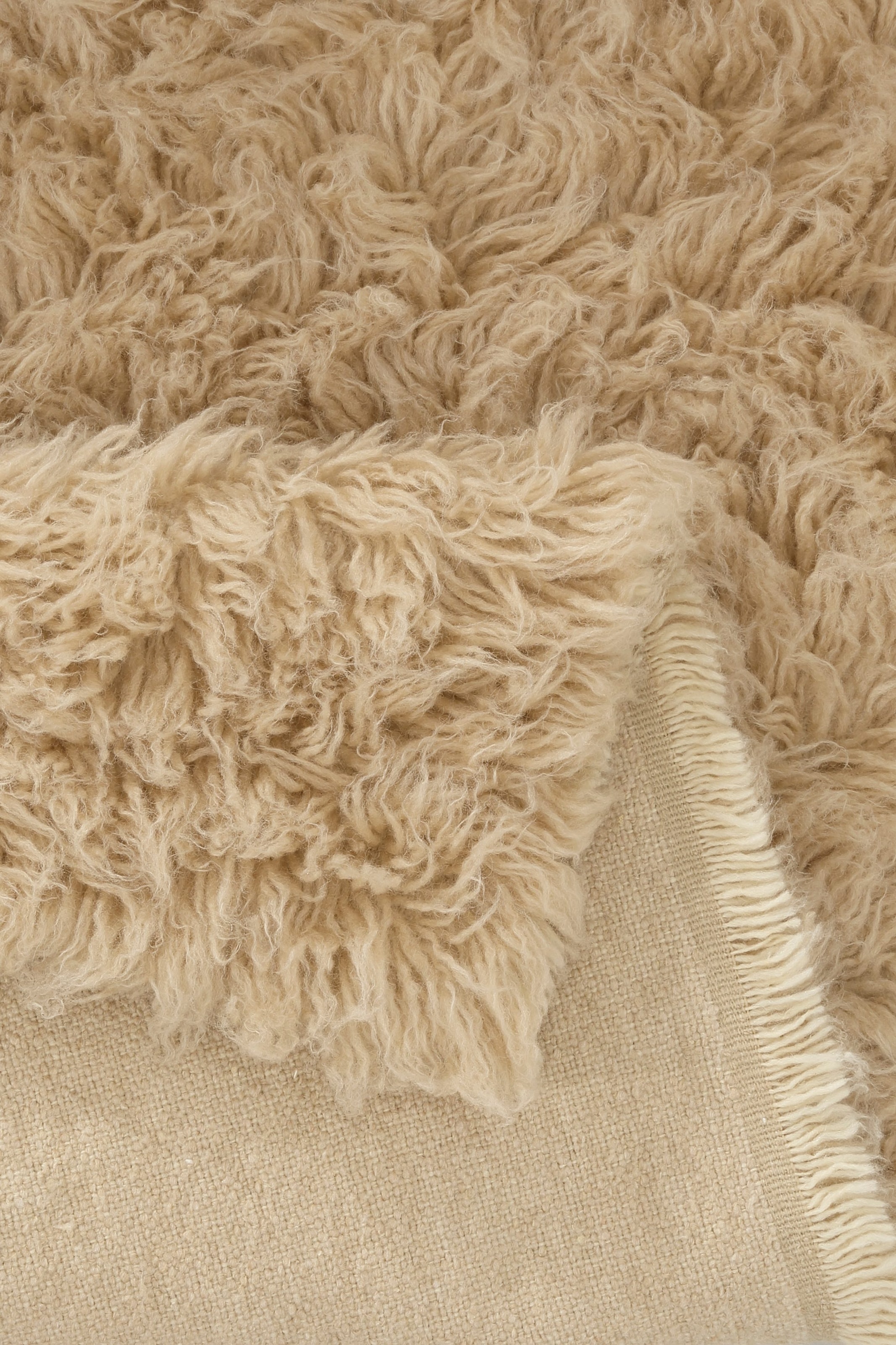 reine Handweb Farben, Wollteppich rechteckig, Uni- Carpet handgewebt Teppich, Böing BAUR »Flokati 1500 | g«, Wolle,