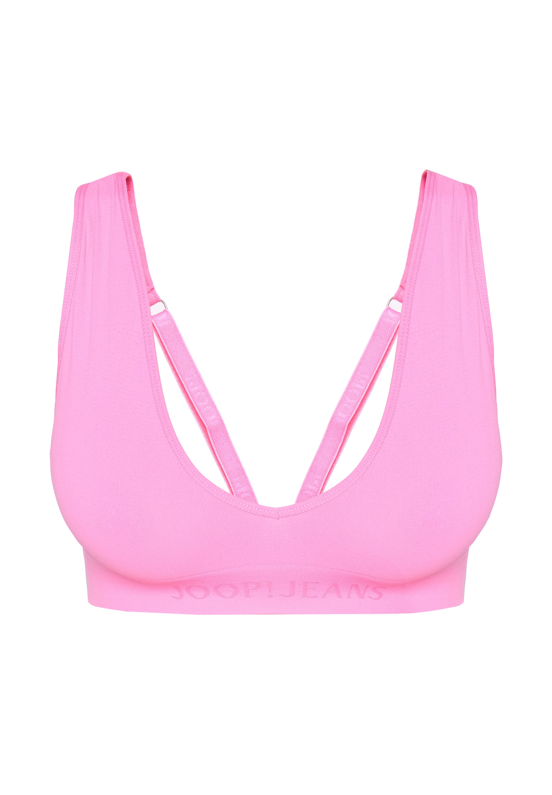 JOOP! Jeans Bralette tiefer V-Ausschnitt, Logoschriftzug