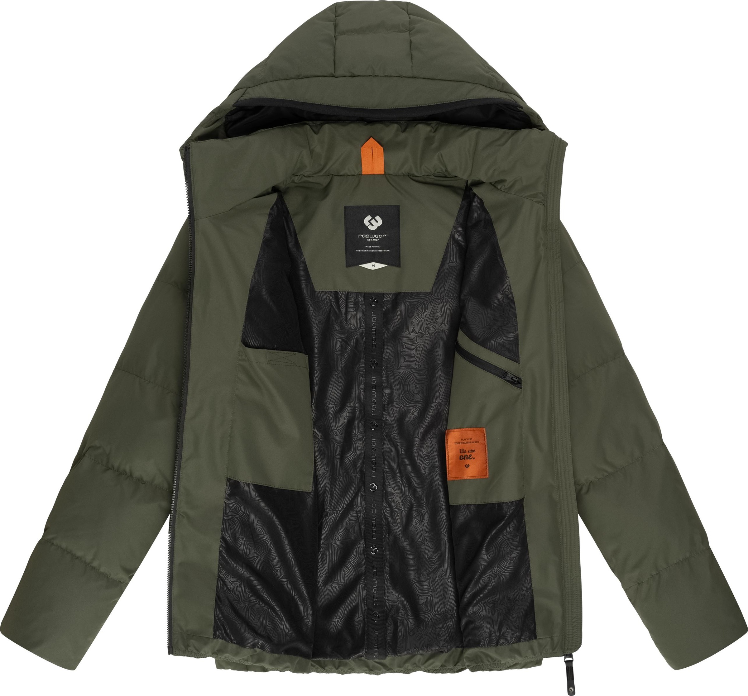 Ragwear Steppjacke »Norg«, mit Kapuze, wasserdichte Herren Winterjacke