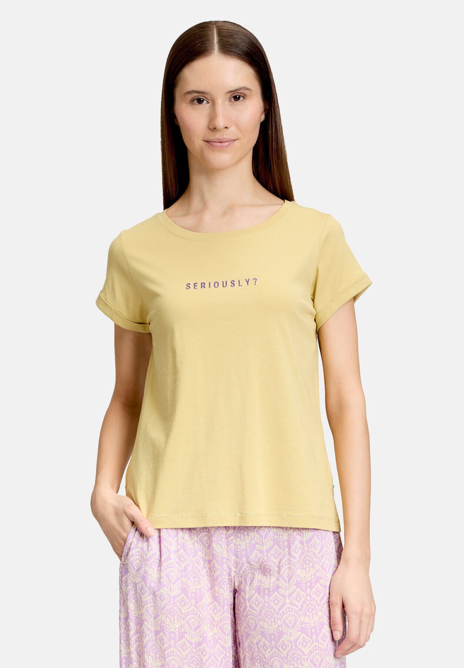Cartoon Kurzarmshirt »Damen mit Rundhalsausschnitt« 1 Stk. Placement