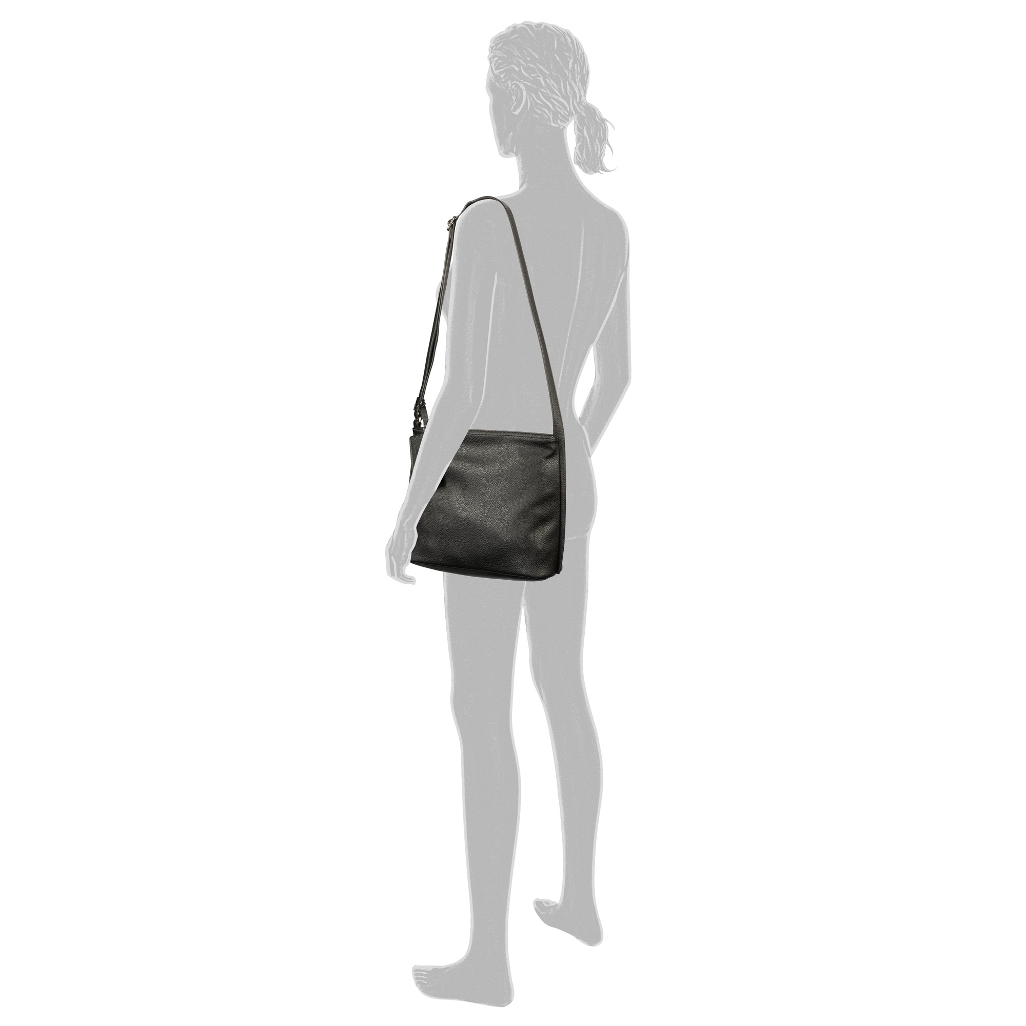 TOM TAILOR Hobo "Amarea" weiches Lederimitat mit geradlinigem Schnitt und k günstig online kaufen