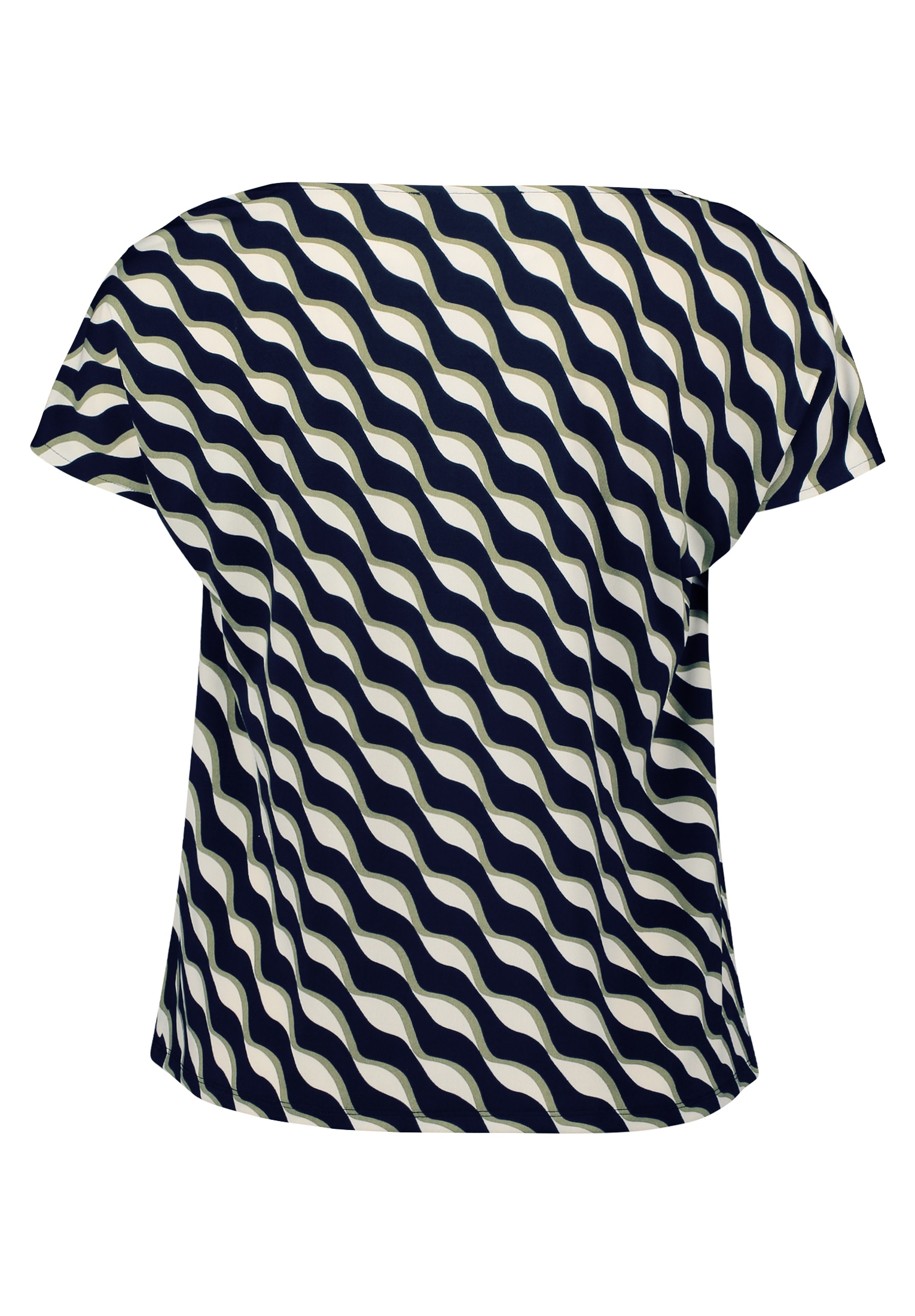 Betty Barclay Kurzarmshirt »Betty Barclay Printshirt mit Wasserfallausschnitt«, (1 tlg.)