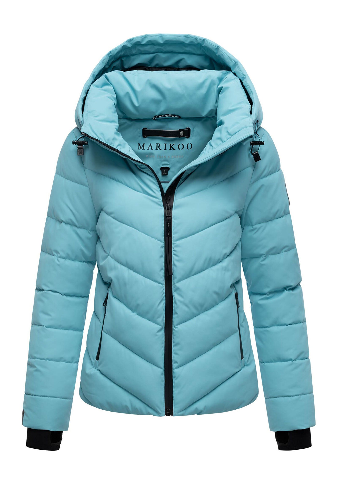 Winterjacke MARIKOO "Samuiaa XVI", Damen, Gr. L, sky blau, Obermaterial: 100% Polyester; Futter: 100% Polyester; Wattierung: 100% Polyester; Ärmelfutter: 100% Polyester, Jacken Winterjacke, mit Kapuze 3