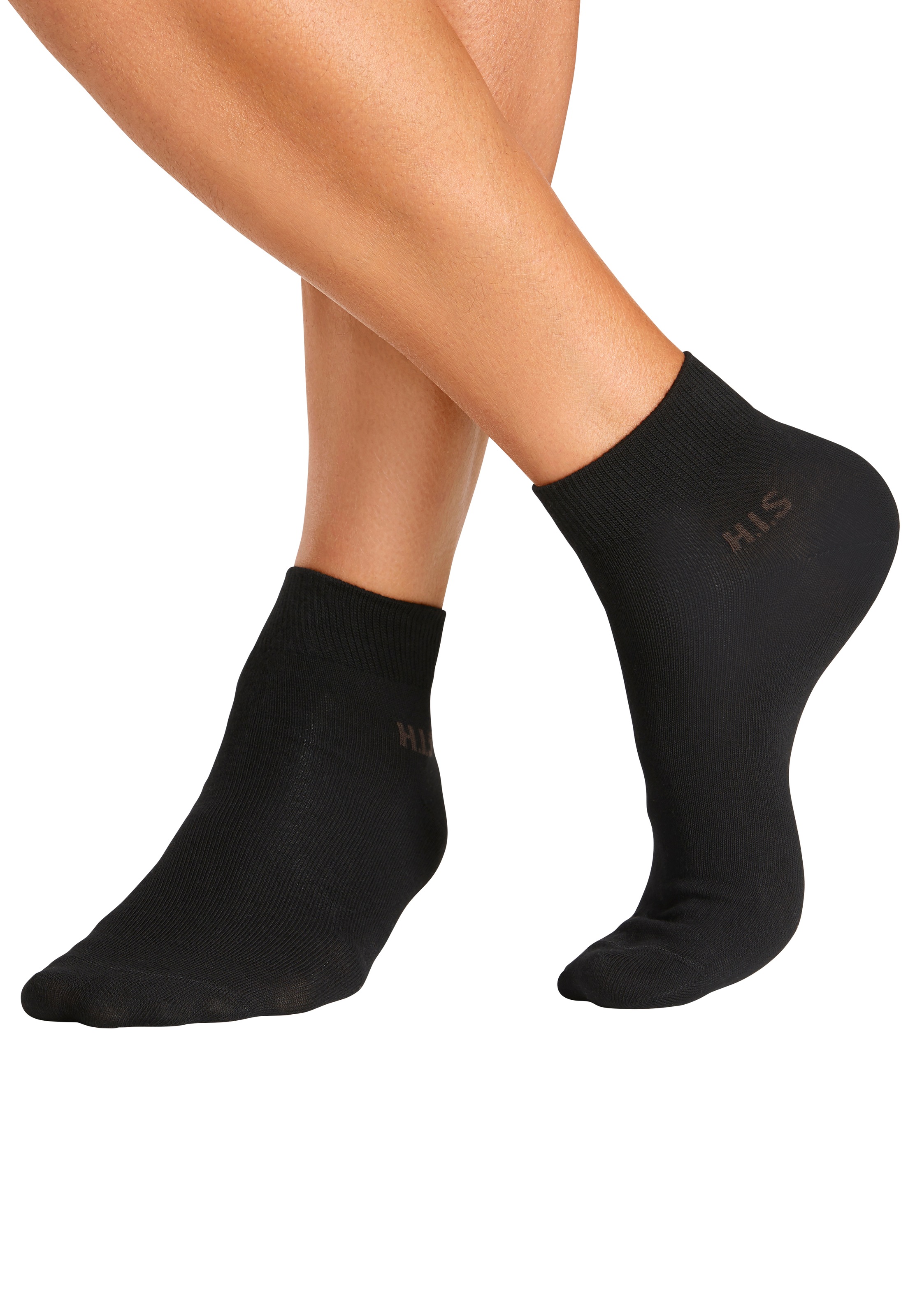 H.I.S Kurzsocken Packung, 10 Stk. tlg. mit farbigem Innenbund günstig online kaufen