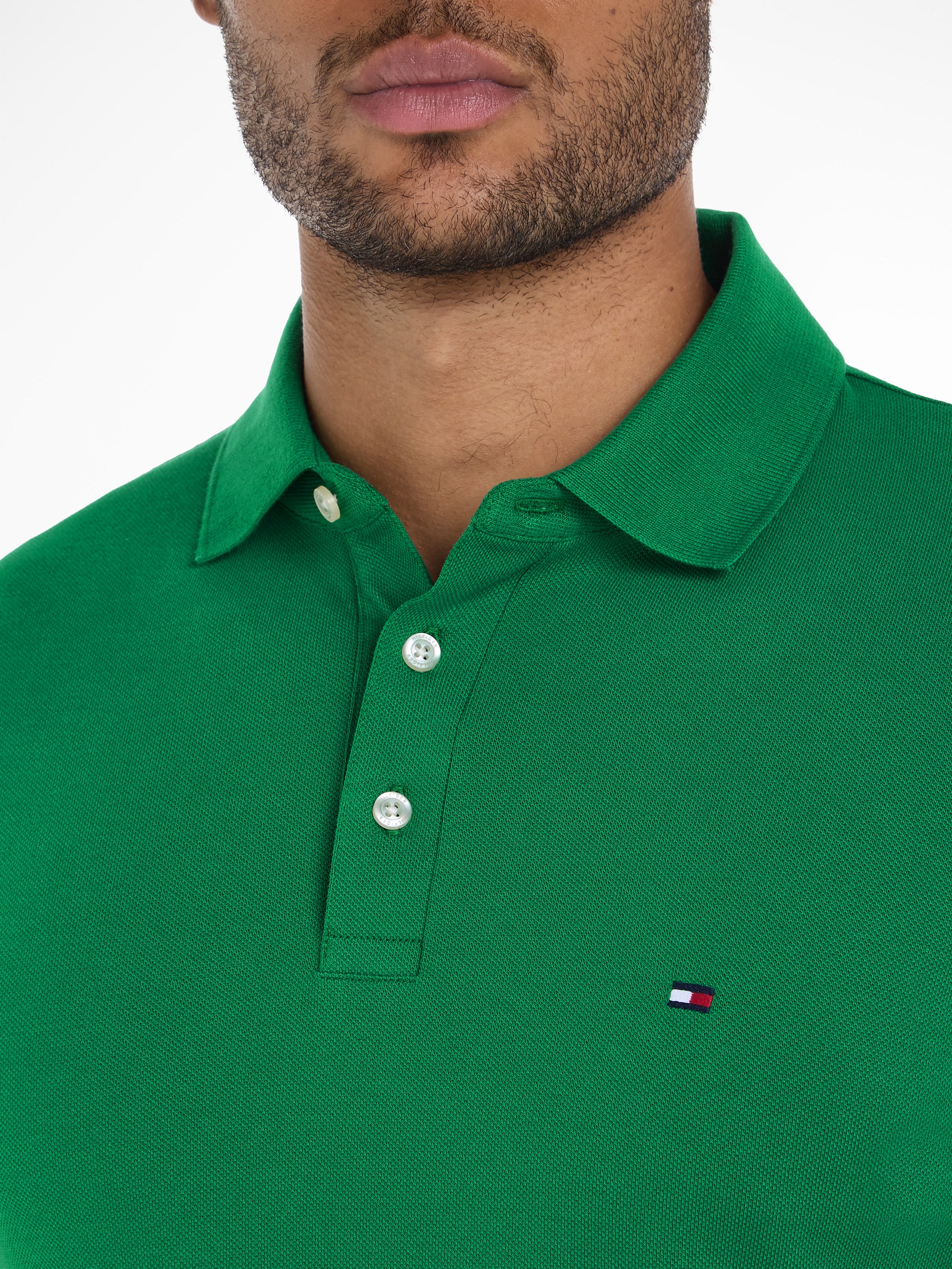 Tommy Hilfiger Poloshirt »1985 SLIM POLO«, aus leicht strukturiertem Piqué-Material