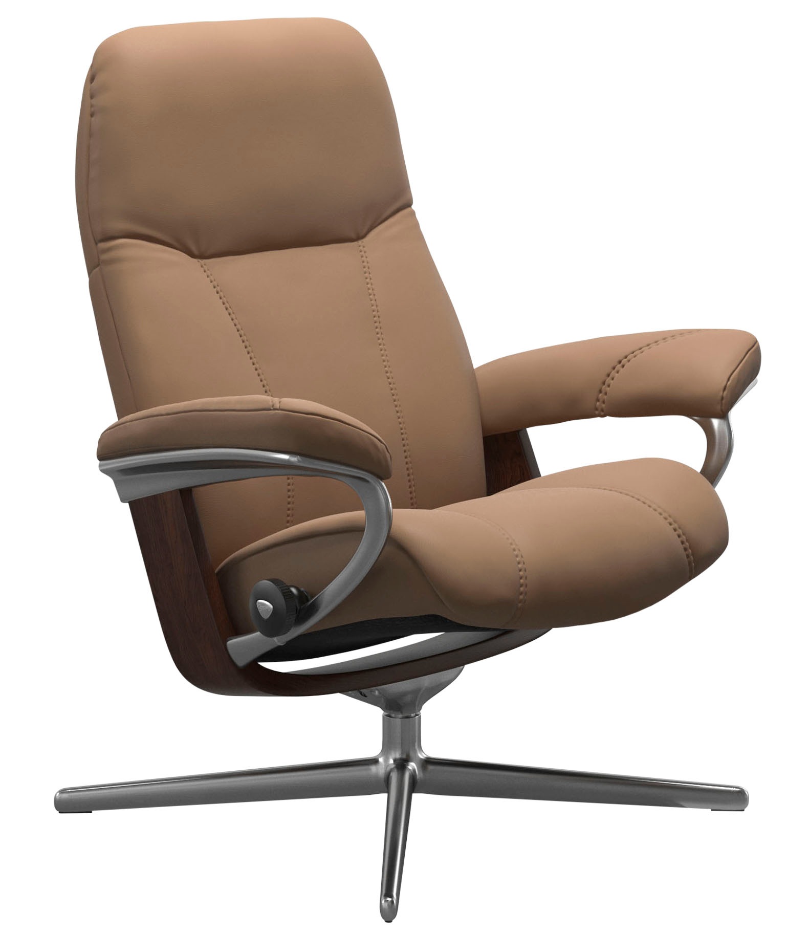 Stressless® Relaxsessel »Consul«, mit Cross Base, Größe S, M & L, Holzakzent Braun