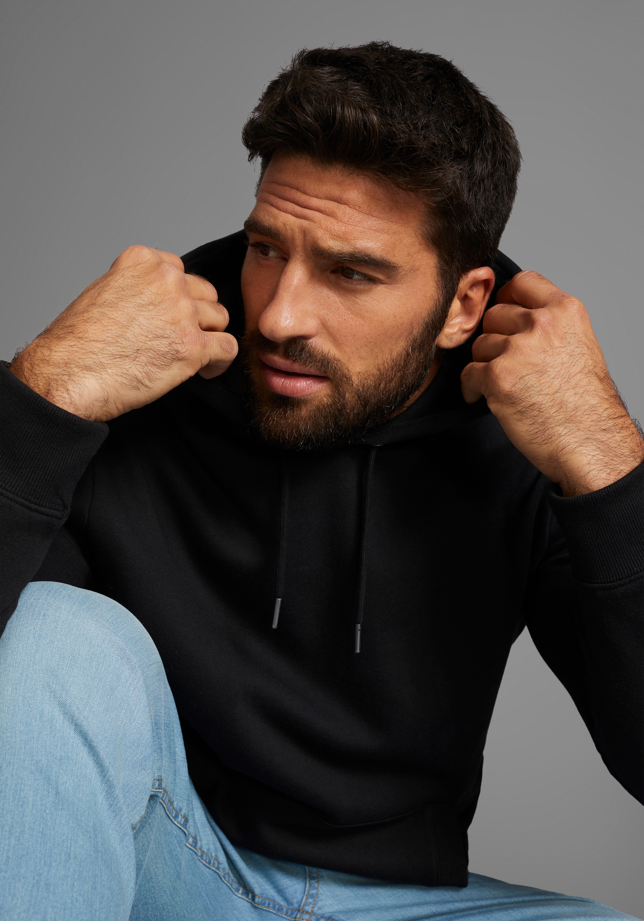 Thumbnail - Mans World Kapuzensweatshirt mit Kängurutasche