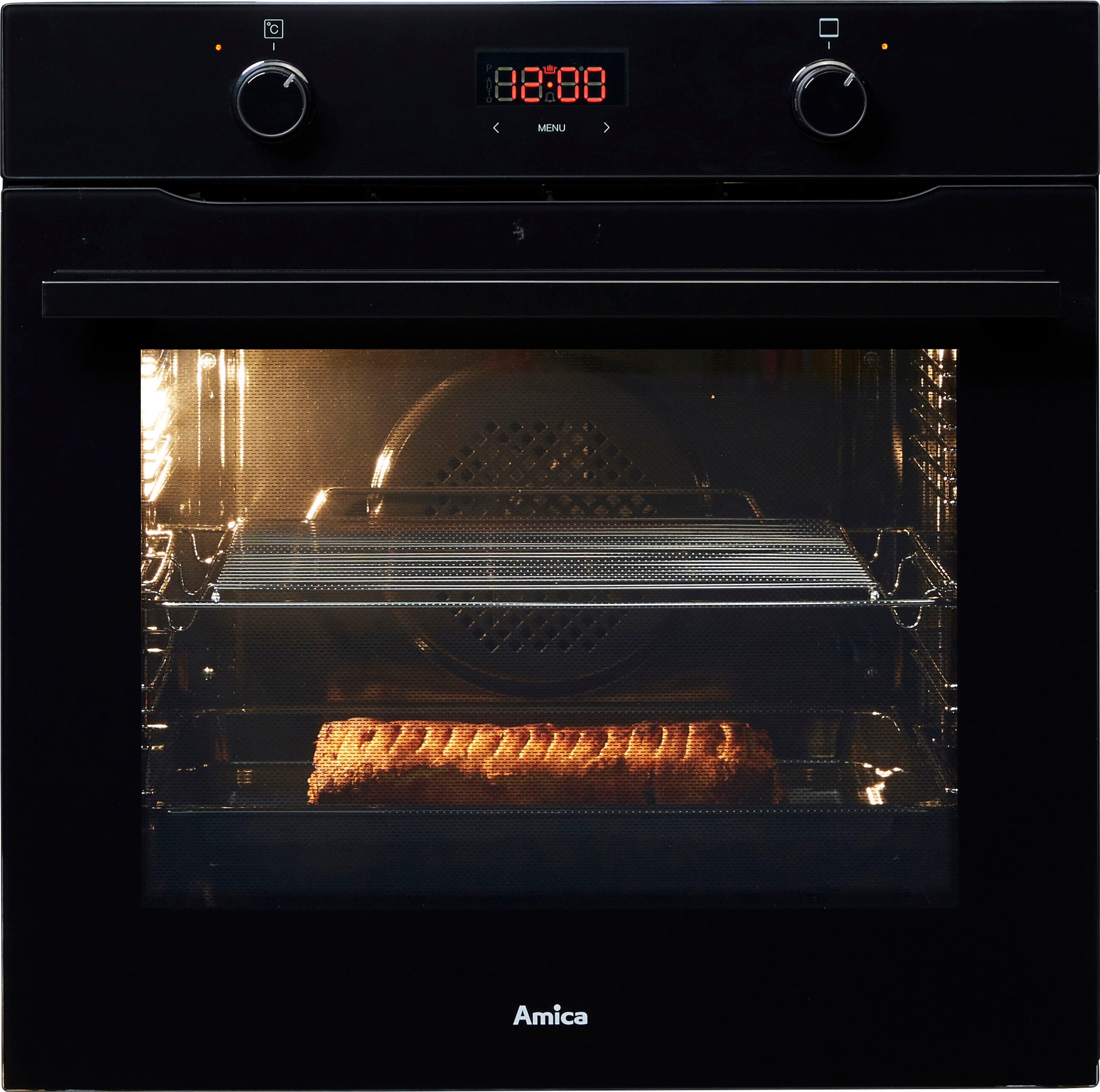 Amica Einbaubackofen  »EBX 943 600 S«, mit Teleskopauszug nachrüstbar, Steam Clean