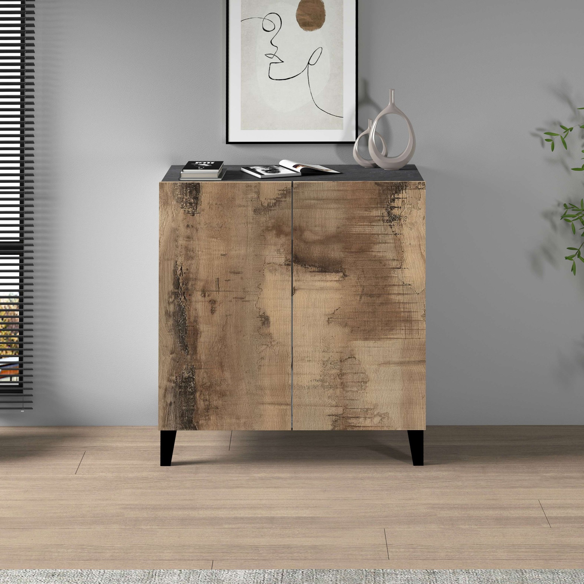 INOSIGN Aktenschrank »Sunrise Aktenschrank, Mehrzweckschrank, Büroschrank«, mit 2 Türen & 2 Fӓchern, Breite 79,2 cm, Made in Italy