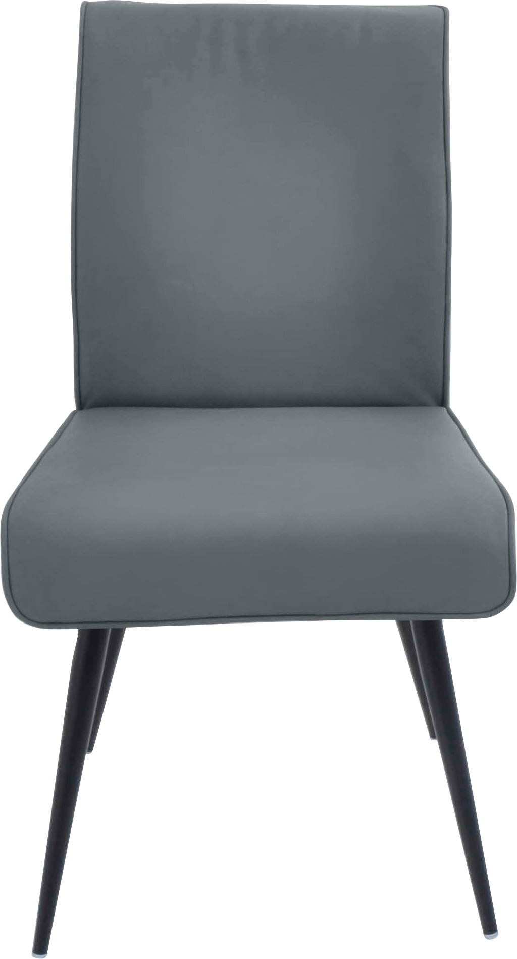 K+W Komfort & Wohnen 4-Fußstuhl »Giacomo I«, 1 St., Leder CLOUD, 4- Fußstuhl mit umlaufenden 4mm Keder am Rücken und Sitz, Metallfüße