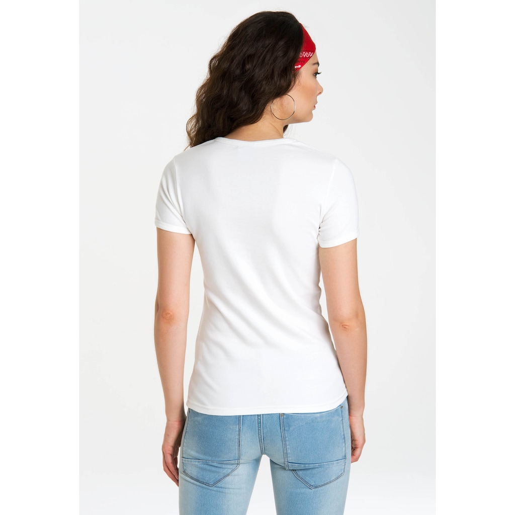 LOGOSHIRT T-Shirt »Pippi Langstrumpf«, mit lizenziertem Originaldesign