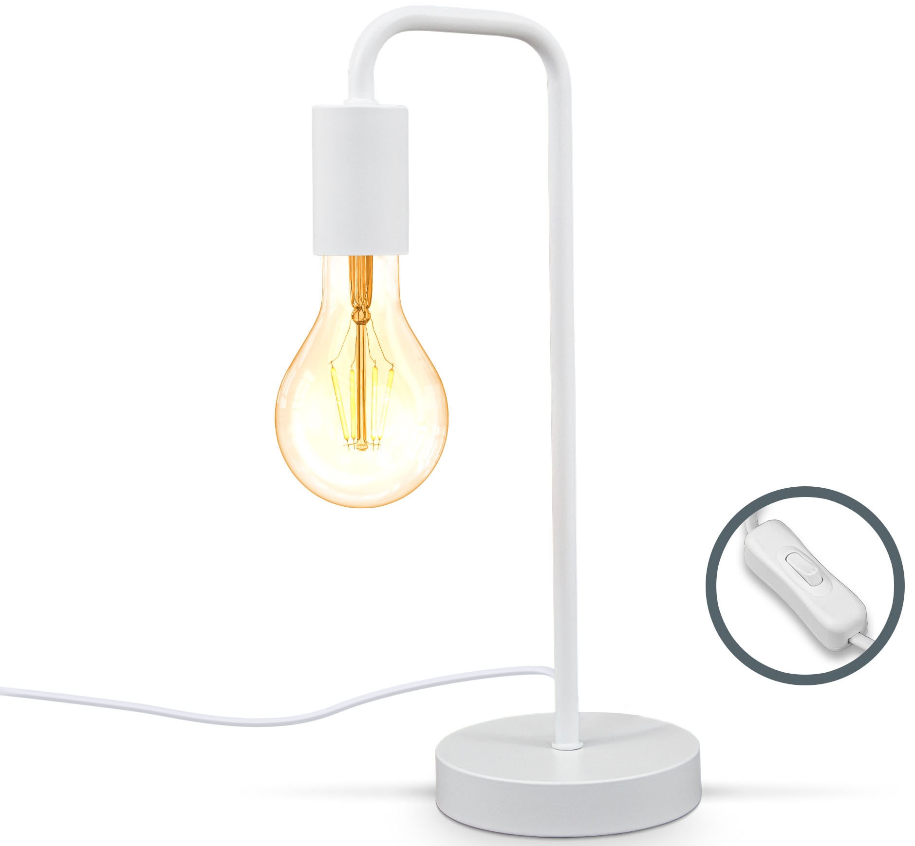B.K.Licht Stehlampe und Tischleuchte im Set