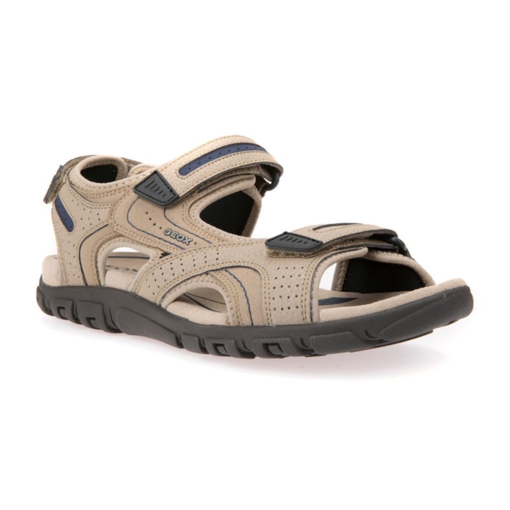 Geox Sandale »UOMO SANDAL STRADA«, Sommerschuh, Klettschuh, Outdoorsandale, im Trekking-Look