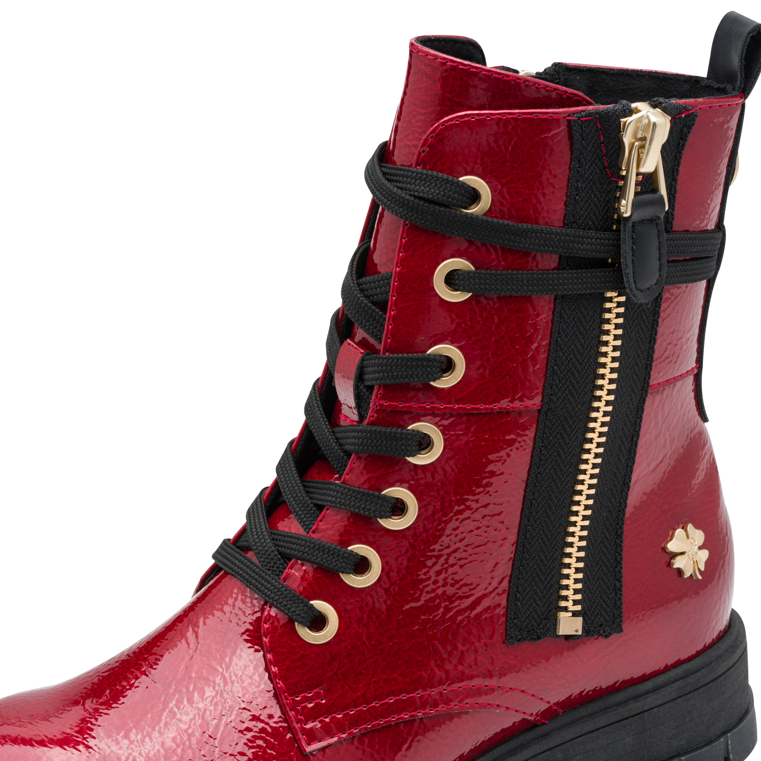 MARCO TOZZI by GMK Schnürboots, Blockabsatz, Schnürboots mit Zierreißverschluss außen