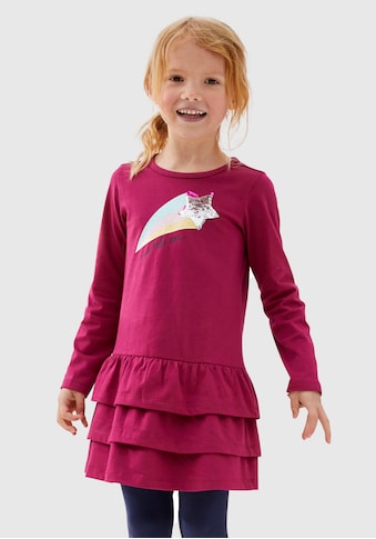 KIDSWORLD Jerseykleid, mit Pailletten und Glitzerdruck kaufen