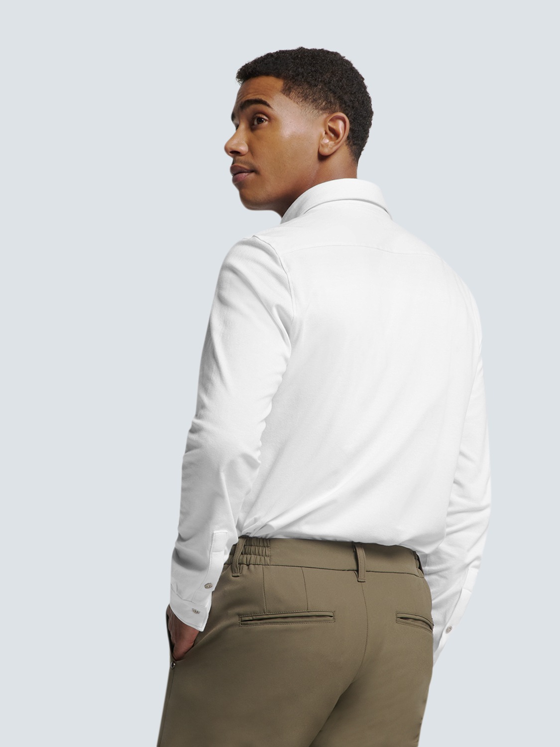 NO EXCESS Langarmhemd »No Excess Piqué-Hemd von Timeless Basics«