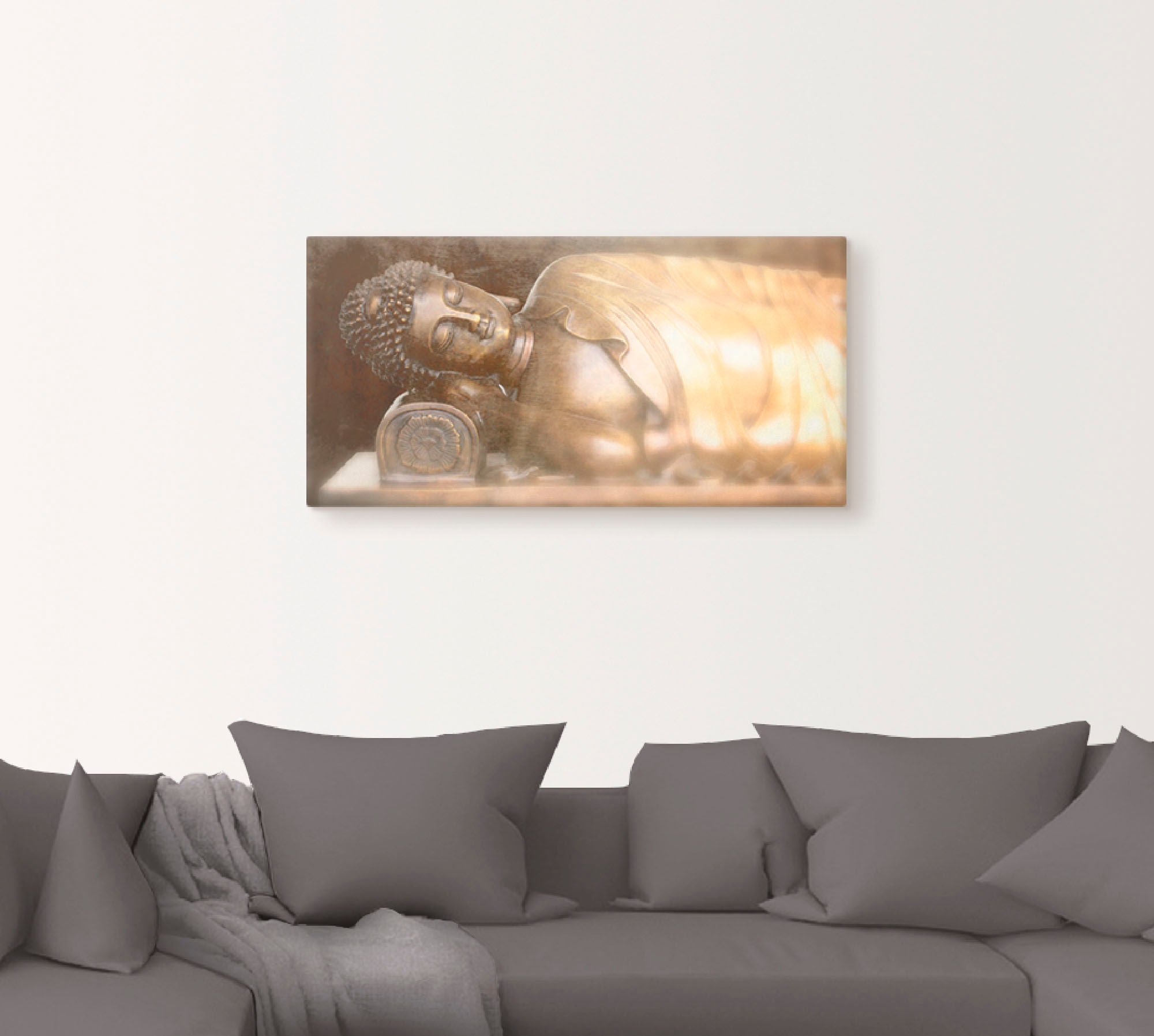 Artland Wandbild »Buddha«, Religion, (1 St.), als Leinwandbild, Wandaufkleber in verschied. Größen