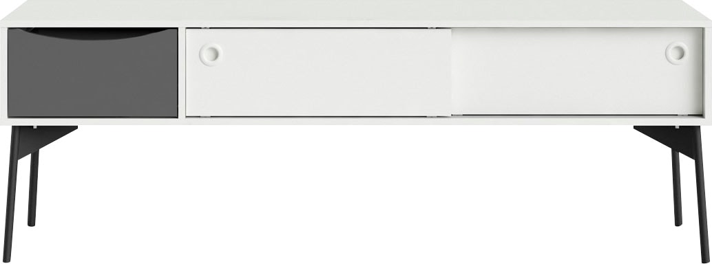Home affaire TV-Board »Fur«, mit zwei Schiebetüren und einer Schublade, Breite 154,2 cm
