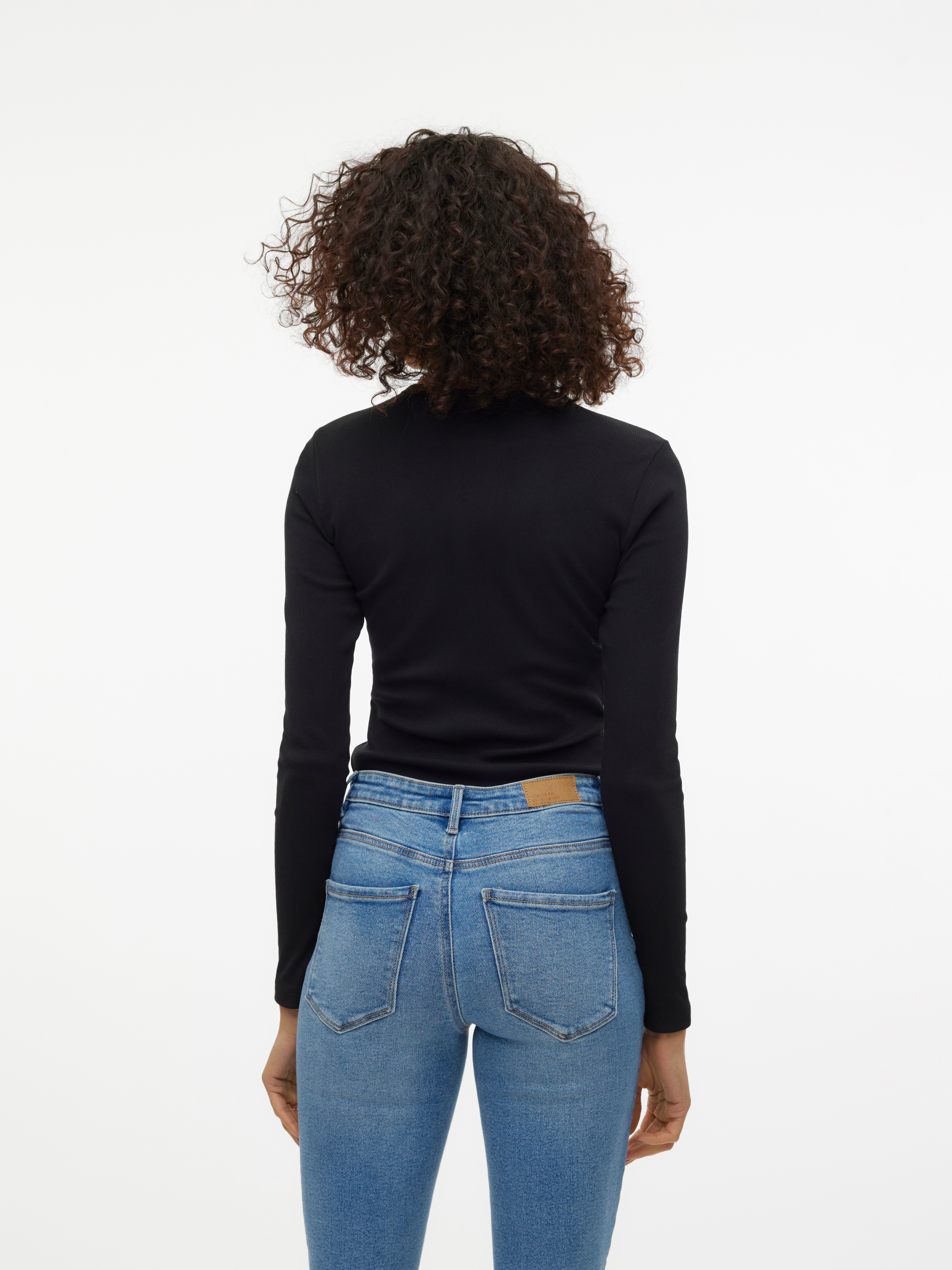 Thumbnail - Vero Moda Langarmshirt "VMCHLOE LS SHORT TOP JRS NOOS" Baumwollmischung