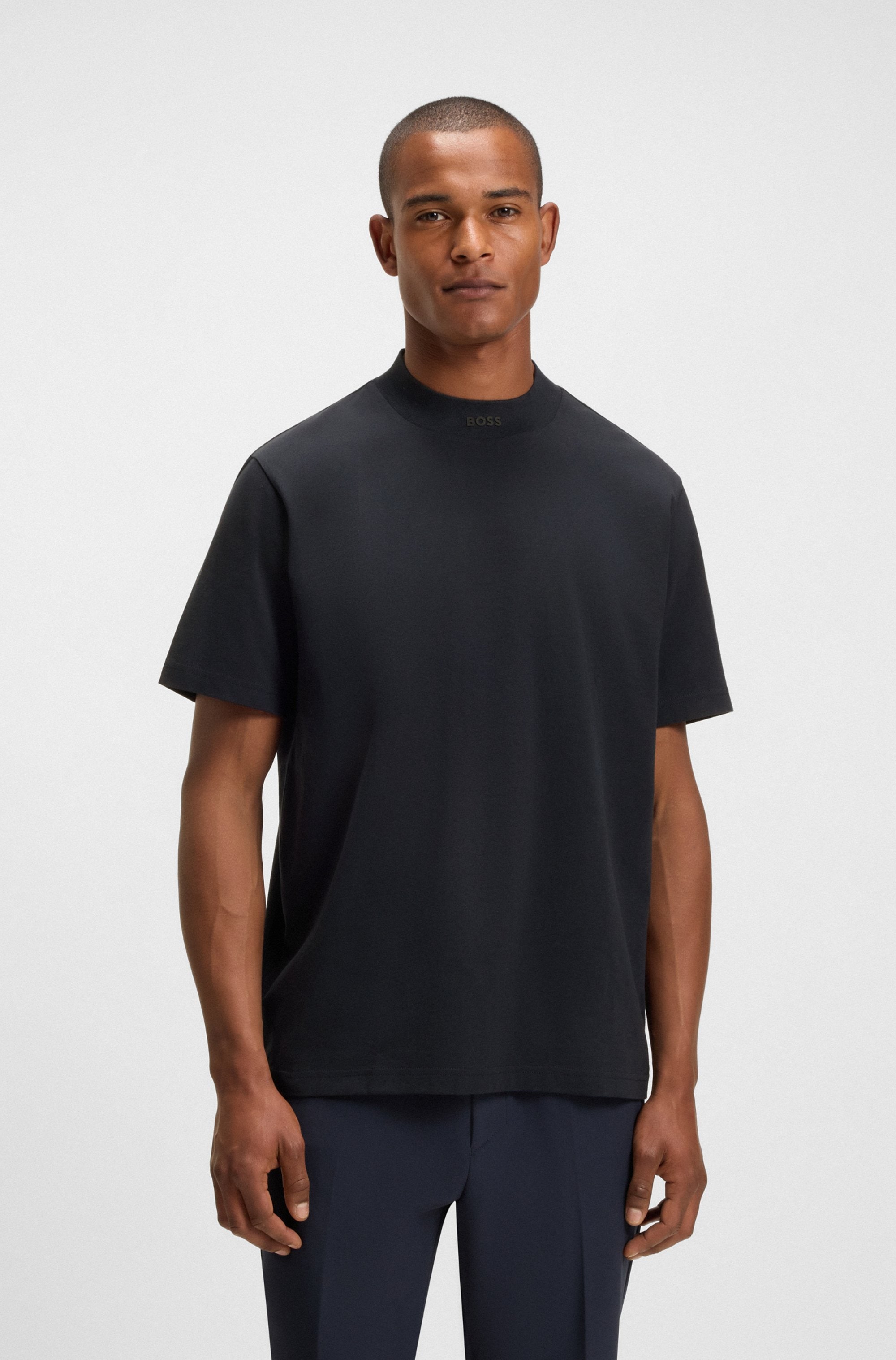 BOSS GREEN T-Shirt "Tee Collar Zone", mit Logo am Ausschnitt günstig online kaufen