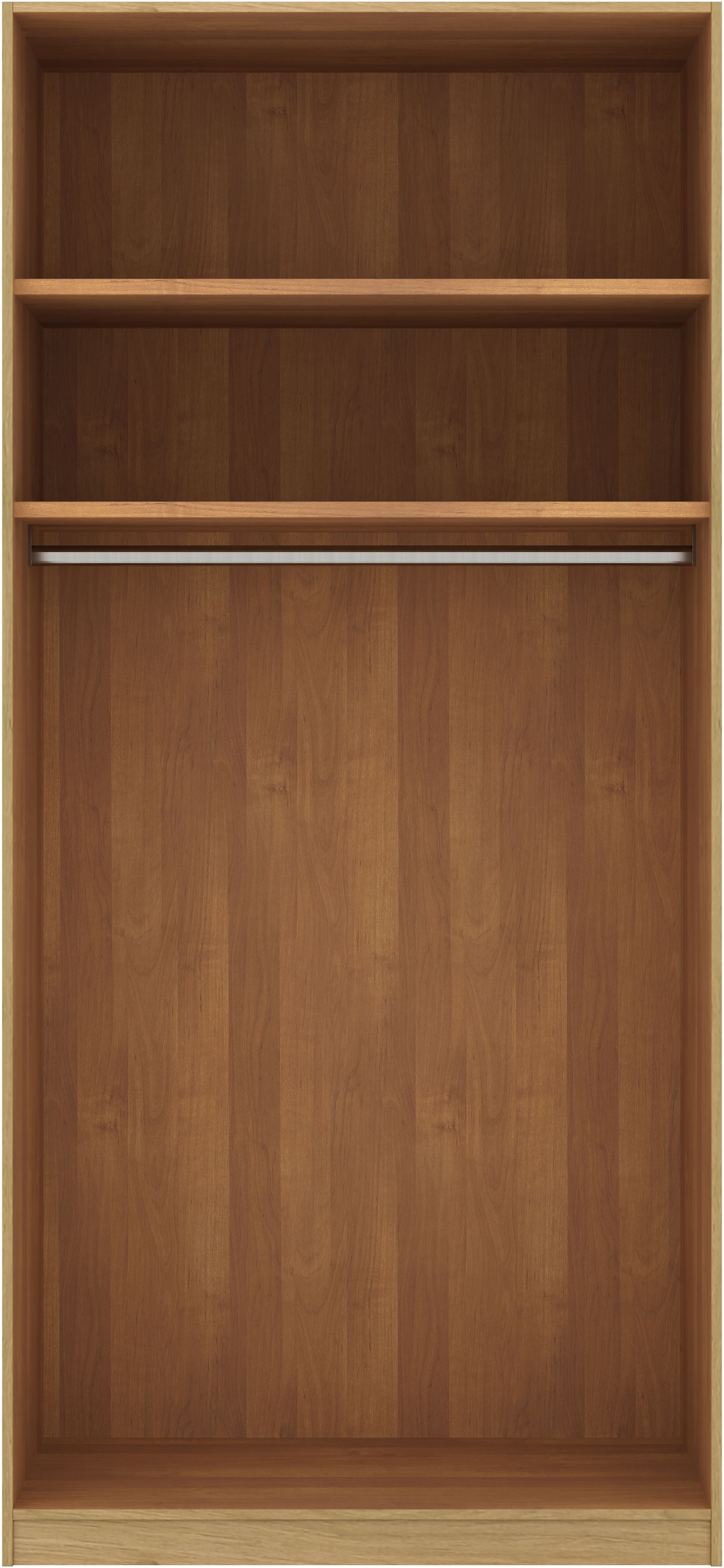 Musterring Drehtürenschrank »Savona, Kleiderschrank, Schrank, Garderobe, teilmassiv Eiche«, (mit Türdämpfern, mit Spiegel oder Glas, extra Böden, MADE IN GERMANY), Türen in Bianco-Eiche massiv, Spiegel-/Glastüren, verschiedene Größen