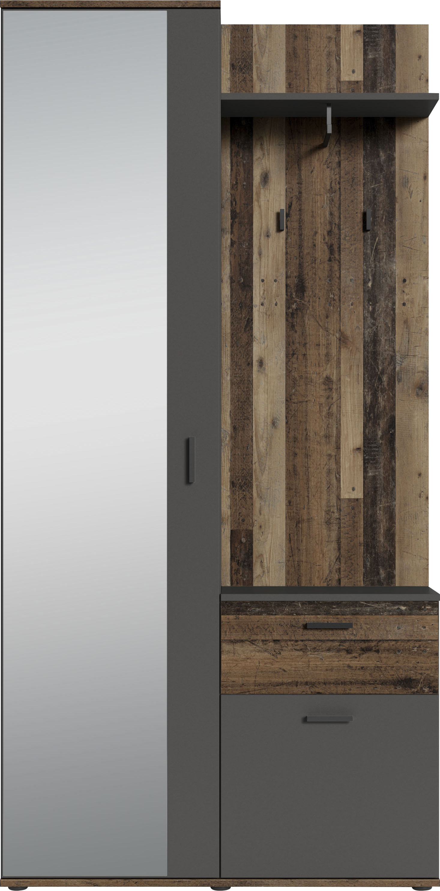 Kompaktgarderobe »Jakob«, mit großem Spiegel und Ablage, Breite 97 cm