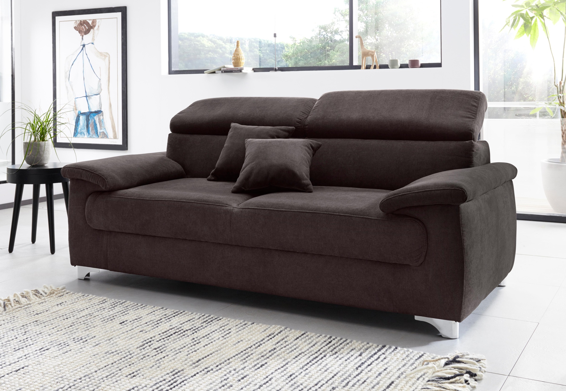 DOMO collection 2,5-Sitzer "Mira inklusive Kopfteilverstellung für mehr Woh günstig online kaufen