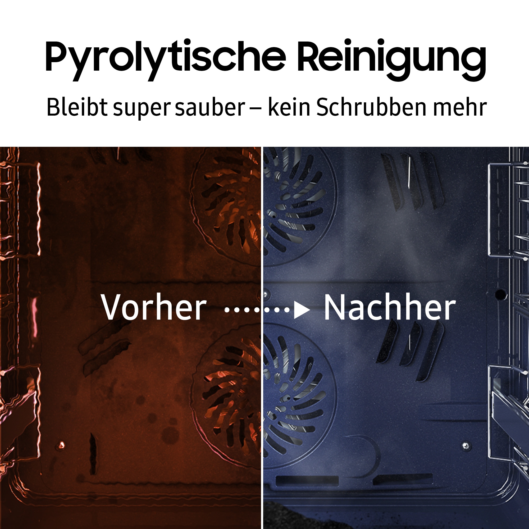 Samsung Einbaubackofen NV7400B »NV7B41307AS«, Pyrolyse-Selbstreinigung, Raumwunder - XXL-Innenraum mit 76L, langsam schließender Tür und WiFi