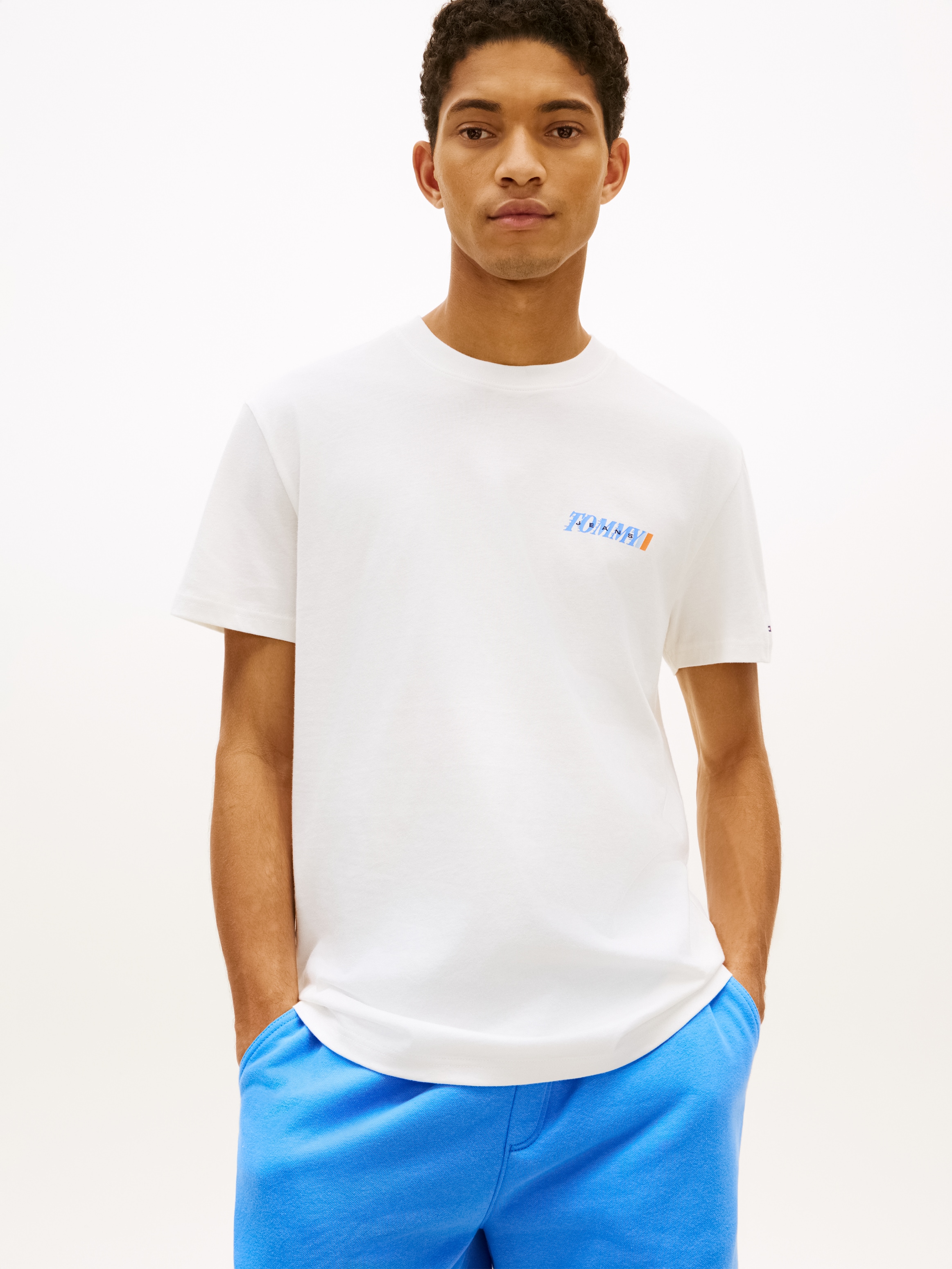 Tommy Jeans T-Shirt "REGULAR VINTAGE LA BACK" Regular fit mit Markenprint günstig online kaufen